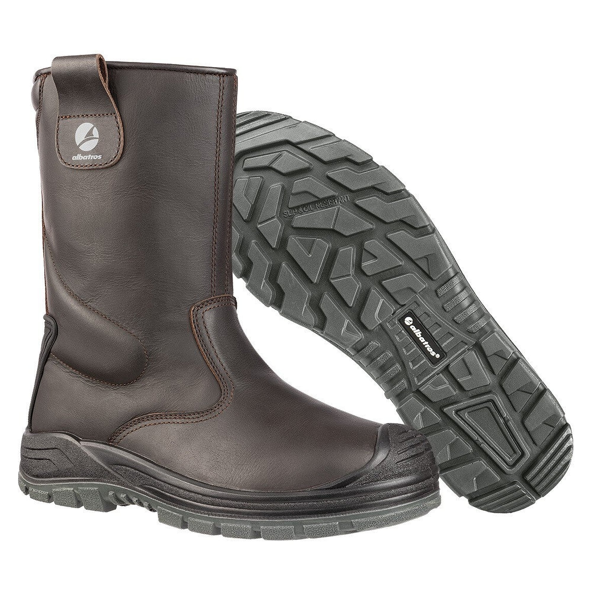 Gefütterter Sicherheitsstiefel S3 RIGGER BOOT, Stahlkappe, Webpelzfutter, Vollleder, braun - PUMA Safety 631500400