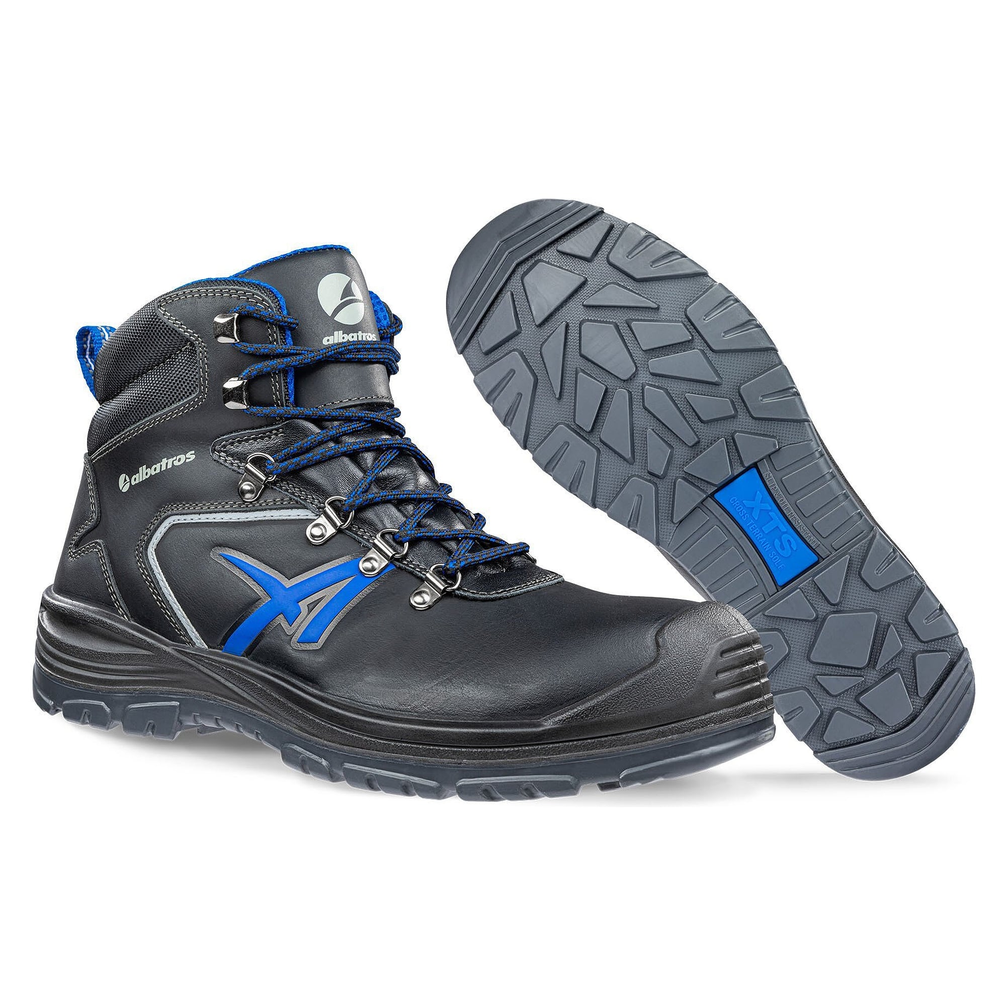 Chaussure de sécurité montante S3 UNIT BAU MID, cuir pleine fleur, sans métal, semelle PU bi-densité, noir - PUMA Safety 631861256