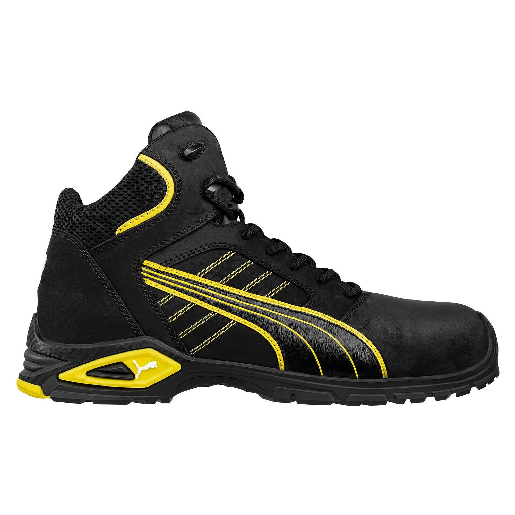 Chaussure de sécurité montante S3L AMSTERDAM MID, cuir nubuck, embout alu, semelle TPU, noir - PUMA Safety 632240263