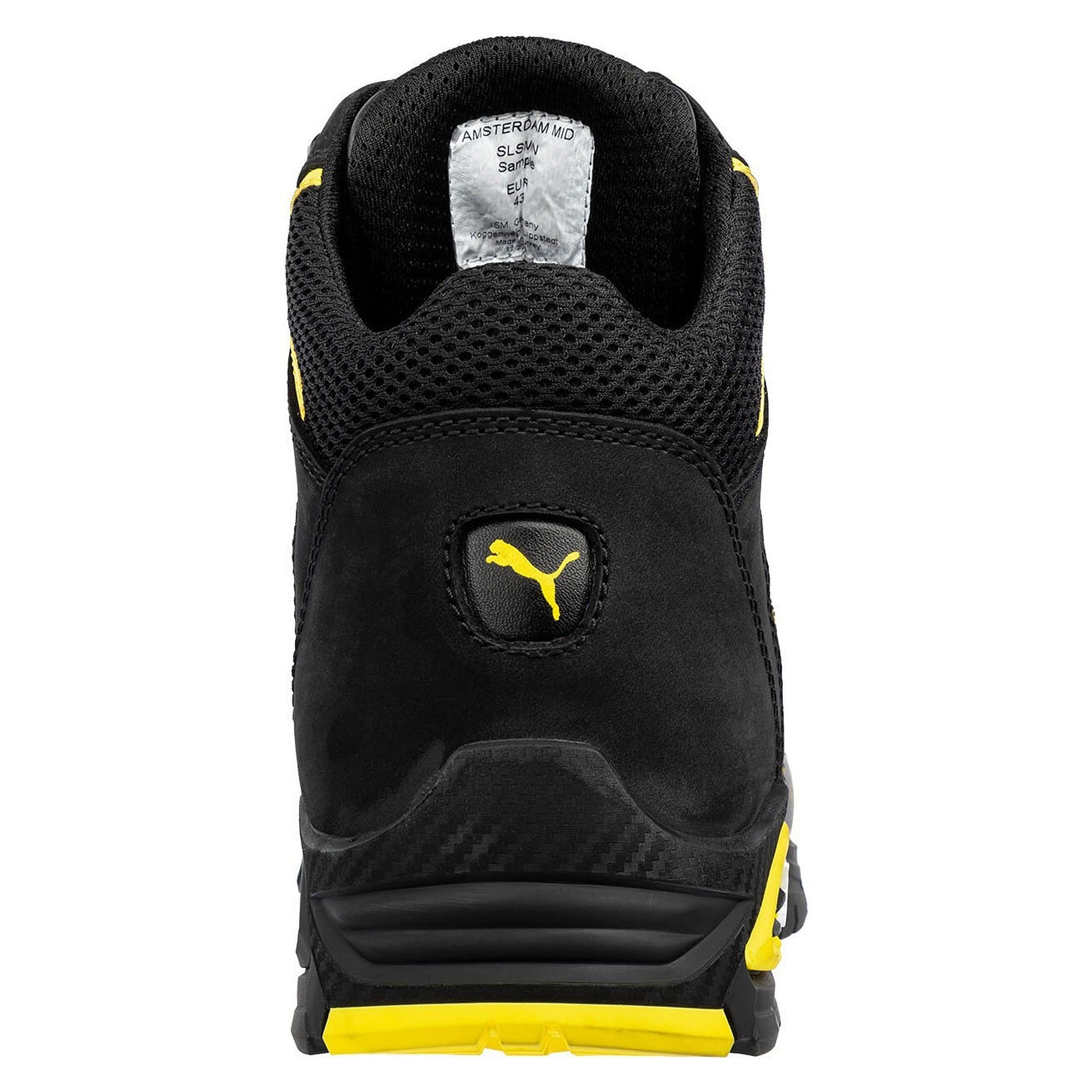 Chaussure de sécurité montante S3L AMSTERDAM MID, cuir nubuck, embout alu, semelle TPU, noir - PUMA Safety 632240263