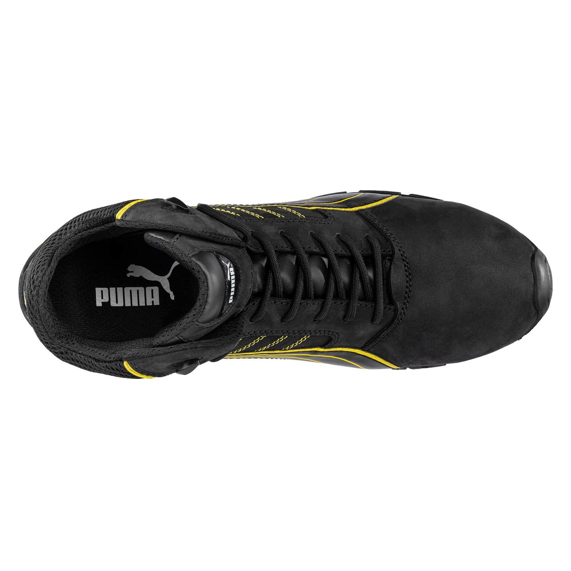 Chaussure de sécurité montante S3L AMSTERDAM MID, cuir nubuck, embout alu, semelle TPU, noir - PUMA Safety 632240263