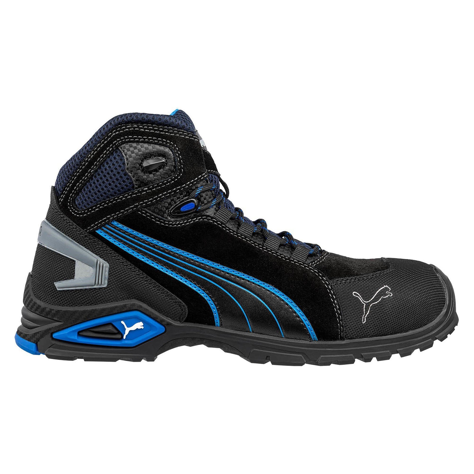 Chaussure de sécurité montante S3L RIO MID, velours, embout alu, semelle TPU, noir - PUMA Safety 632250256