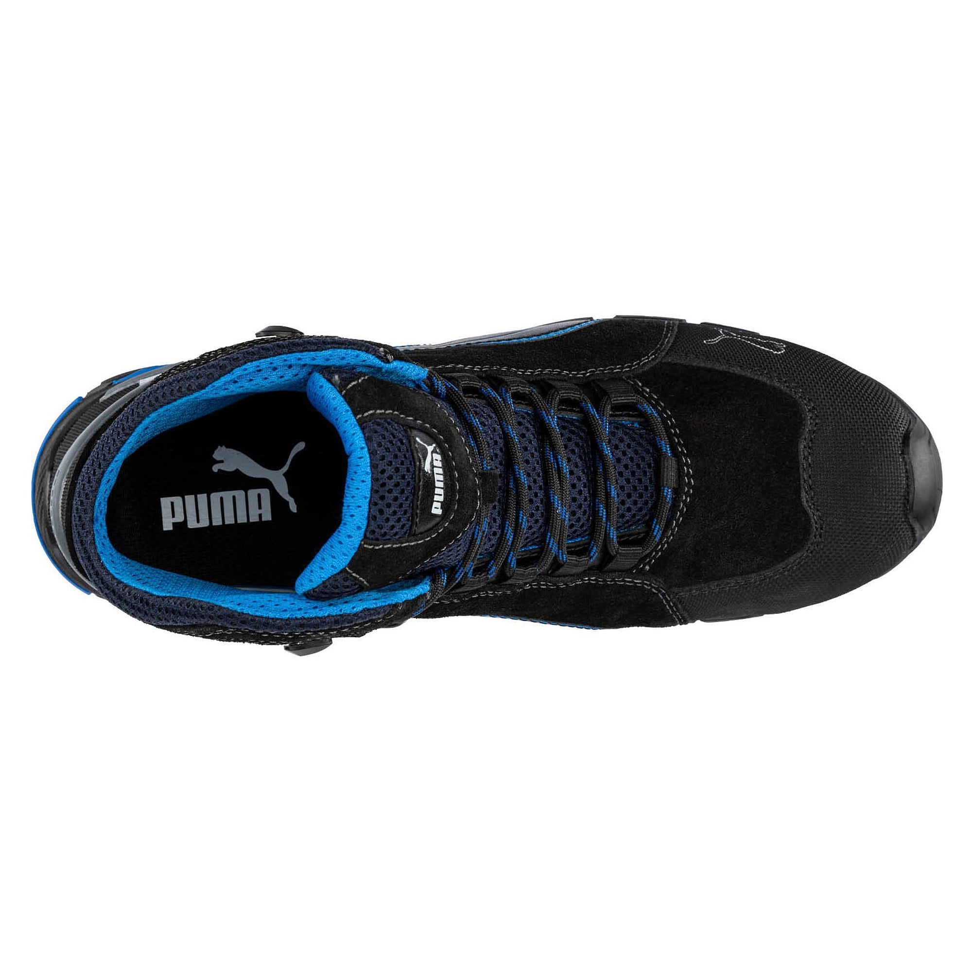Sicherheitsstiefel S3L RIO MID, Veloursleder, Aluminiumkappe, TPU-Sohle, schwarz - PUMA Safety 632250256