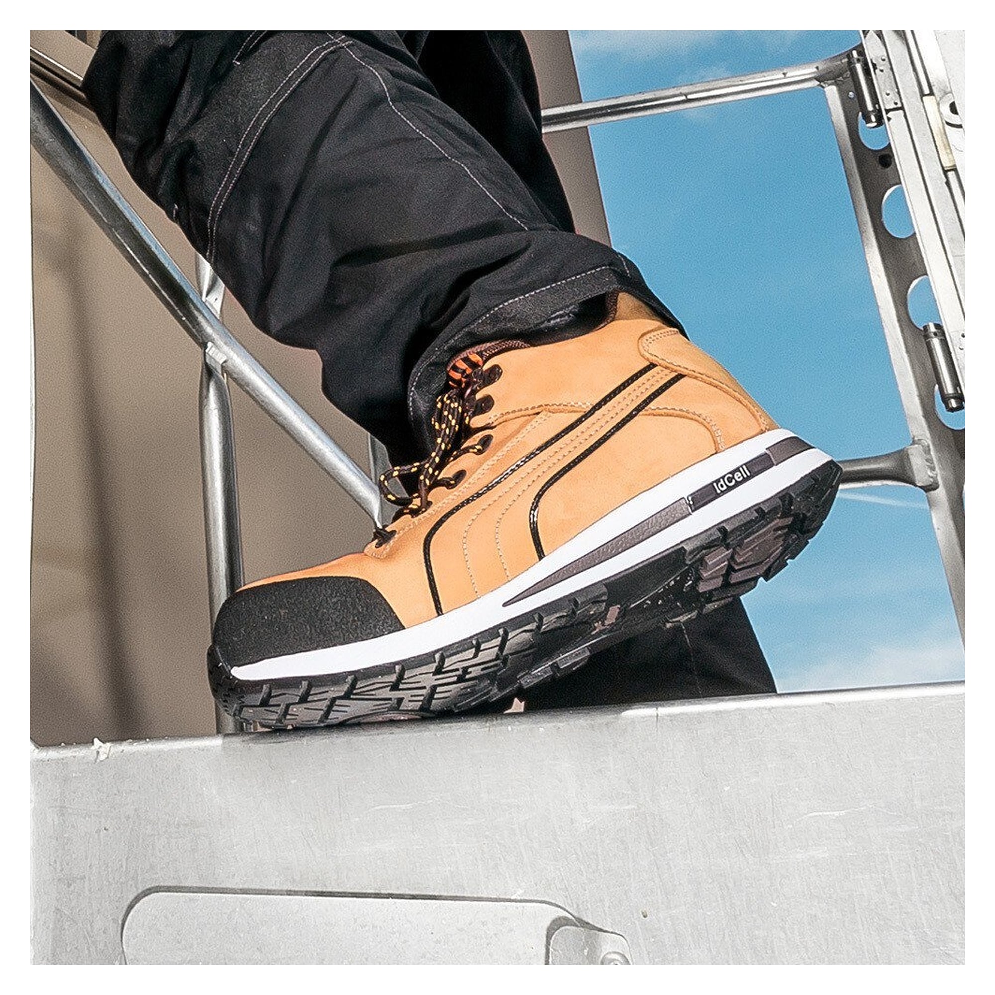 Sicherheitsstiefel S3 DASH MID im Sneaker-Stil, Nubukleder, metallfrei, gelb - PUMA Safety 633180407