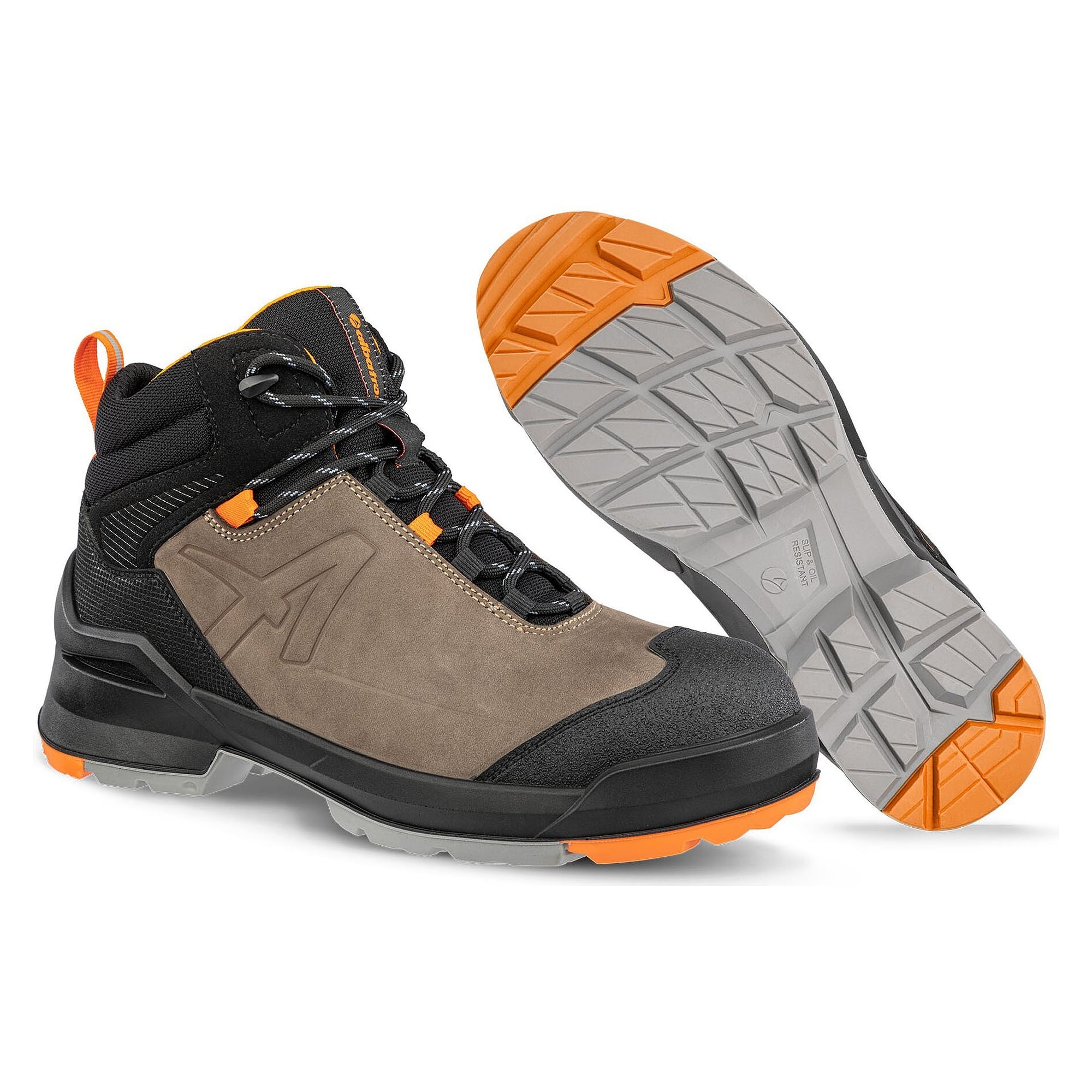 Chaussure de sécurité montante ESD S3L TARAVAL BROWN MID, nubuck, sans métal, marron - PUMA Safety 638020404