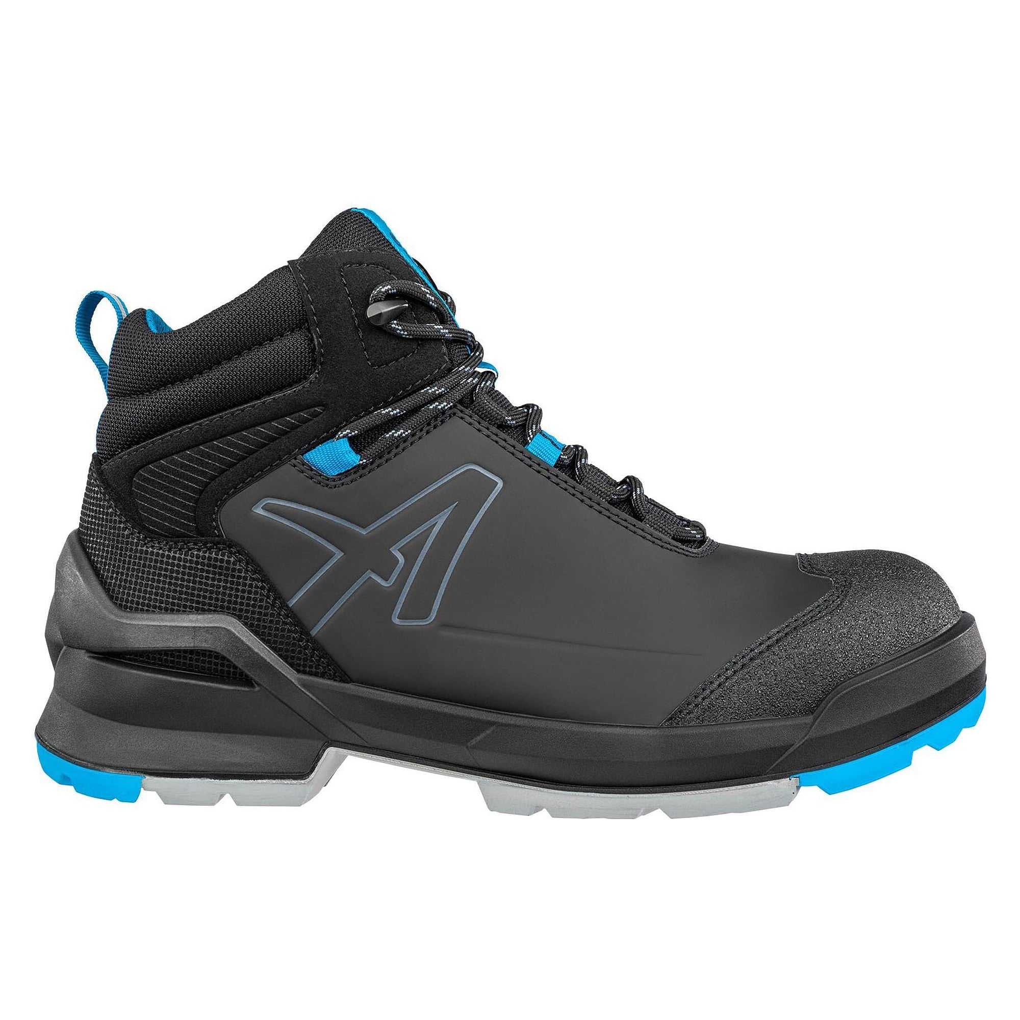 Chaussure de sécurité montante ESD S3L TARAVAL BLACK/BLUE MID, microfibre, FLEXLITE, noir/bleu - PUMA Safety 638040241