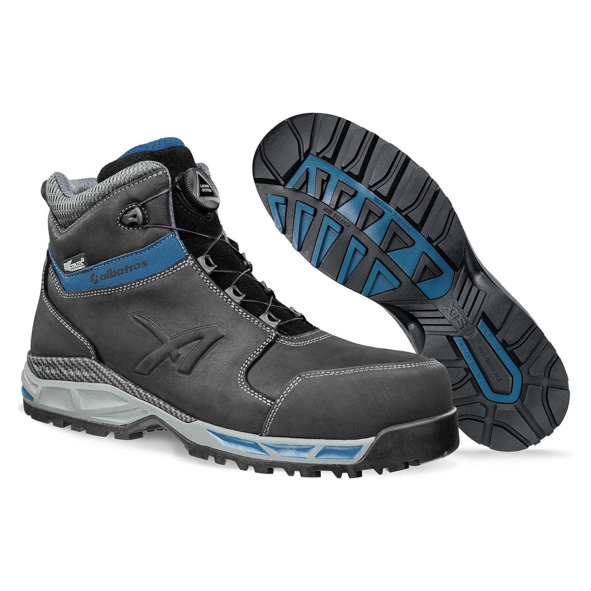 Chaussure de sécurité montante ESD S3 TOFANE QL CTX MID, cuir pleine fleur, QUICK LOCK, noir - PUMA Safety 638500256