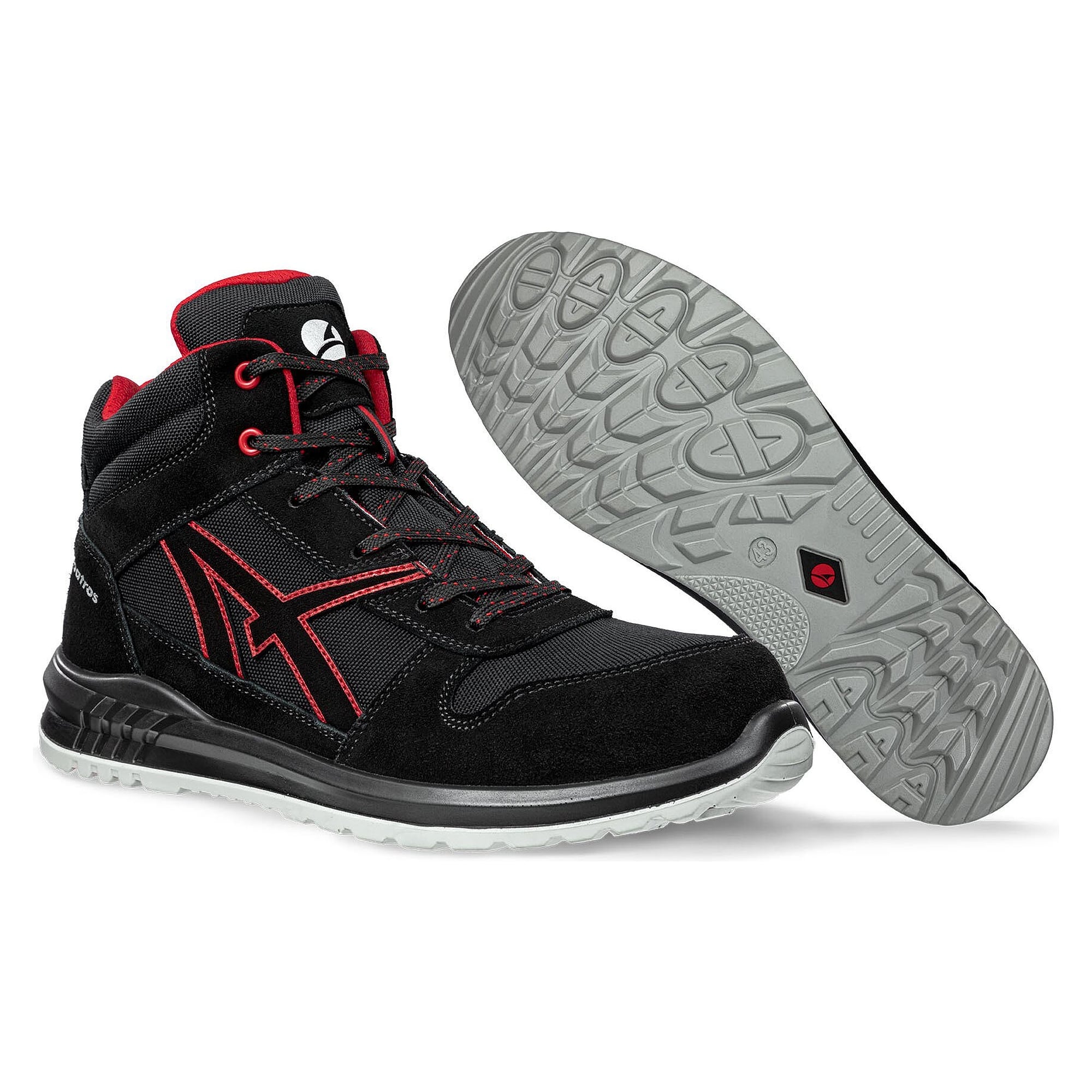 Sicherheitsstiefel S3 CLIFTON MID, Veloursleder und Textil, metallfrei, DUO-PU-Sohle, schwarz - PUMA Safety 638700210