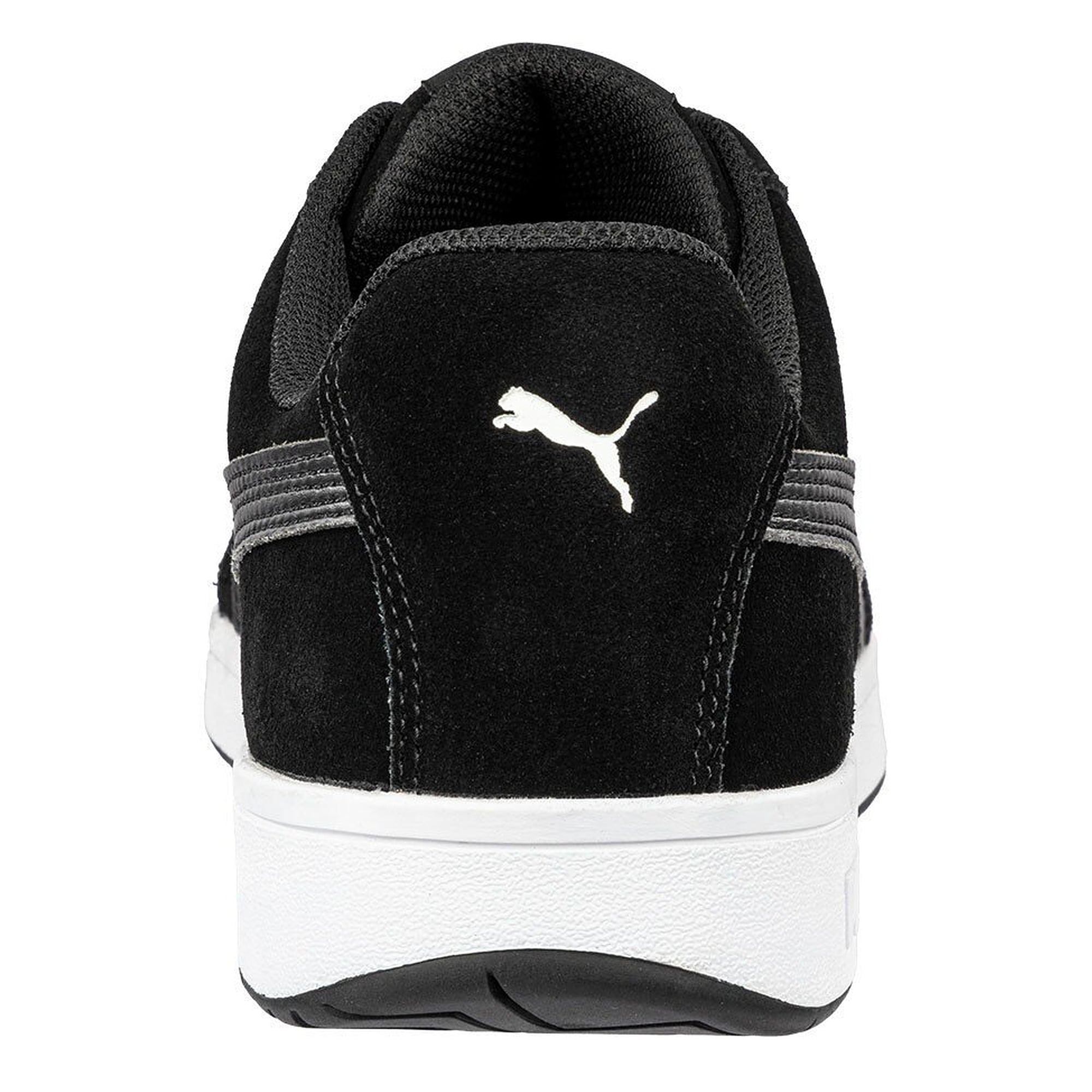 Chaussure de sécurité ESD basse ICONIC SUEDE BLACK LOW S1PL, cuir velours, noir - PUMA Safety 640010200