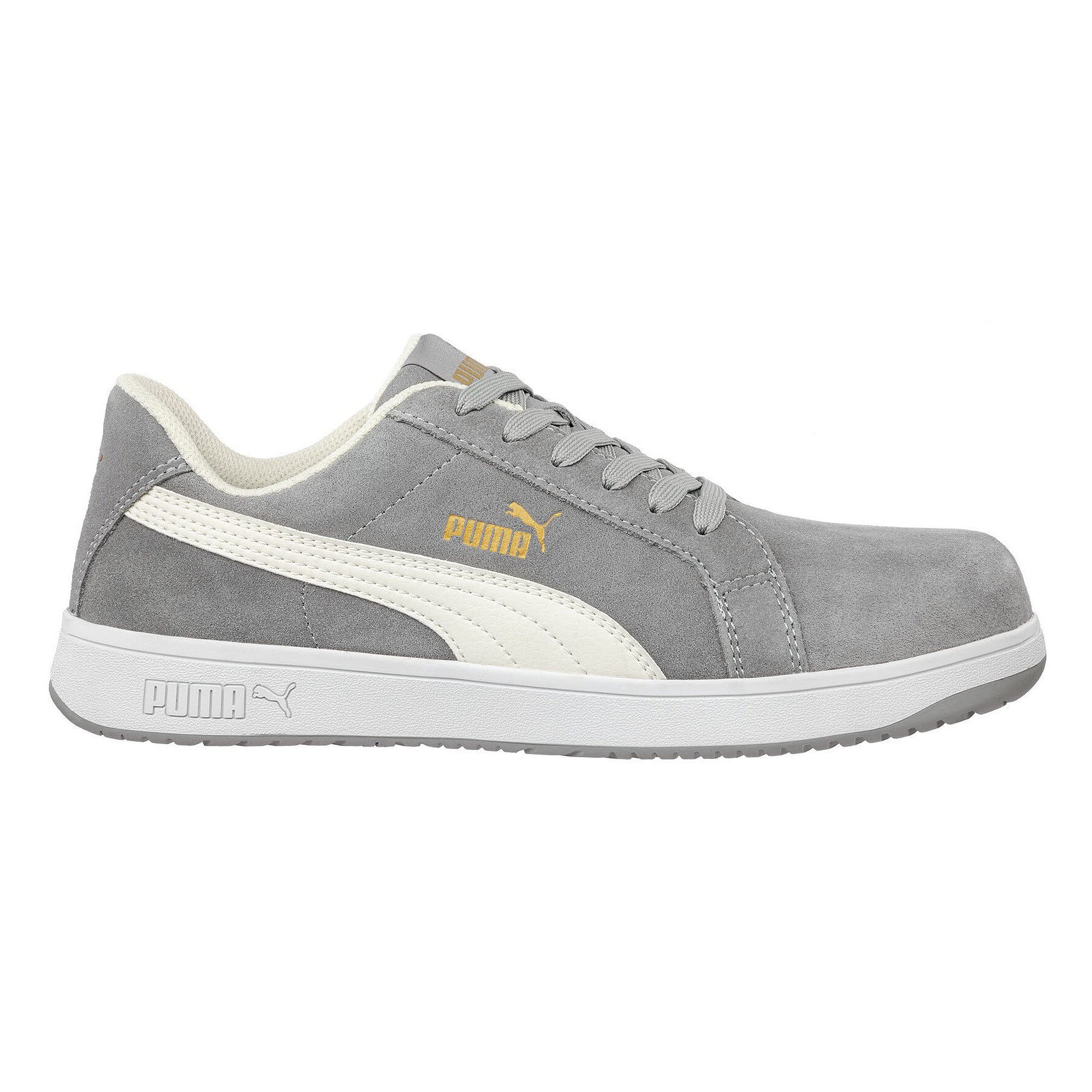 Chaussure de sécurité ESD basse ICONIC SUEDE GREY LOW S1PL, cuir velours, gris - PUMA Safety 640030800