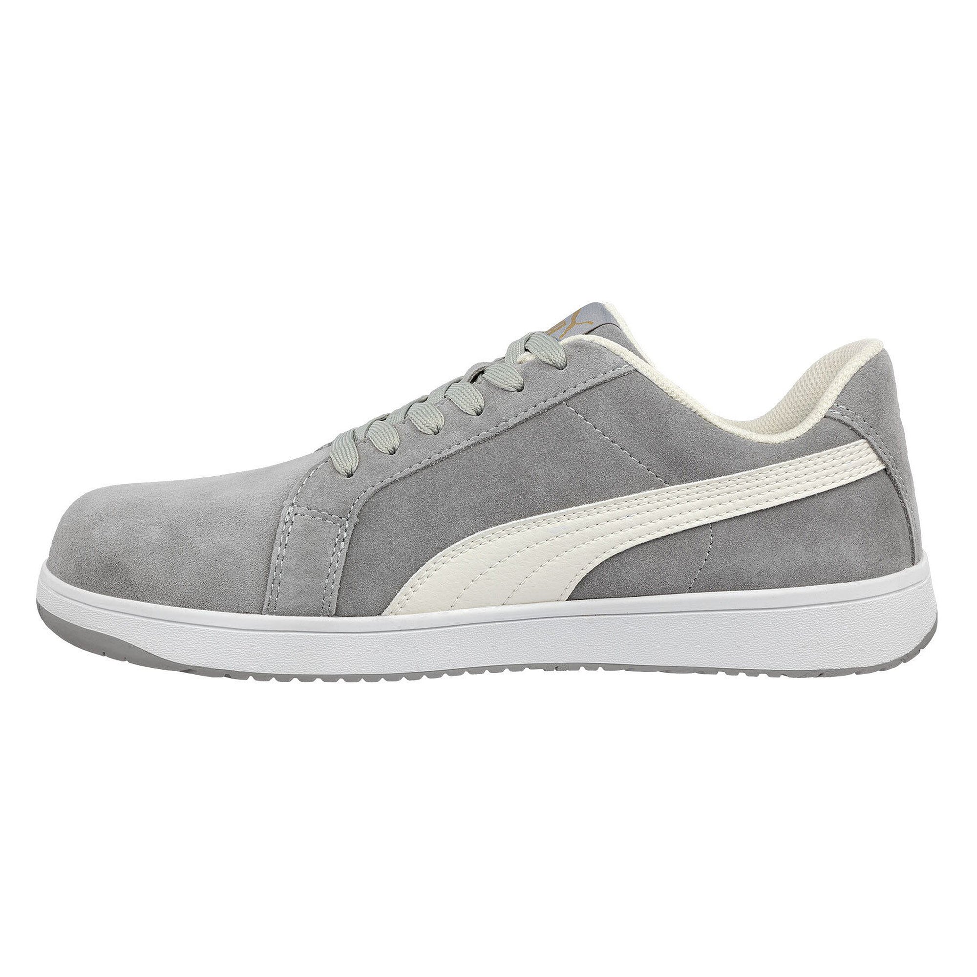 ESD-Sicherheitshalbschuh ICONIC SUEDE GREY LOW S1PL, Veloursleder, grau - PUMA Safety 640030800