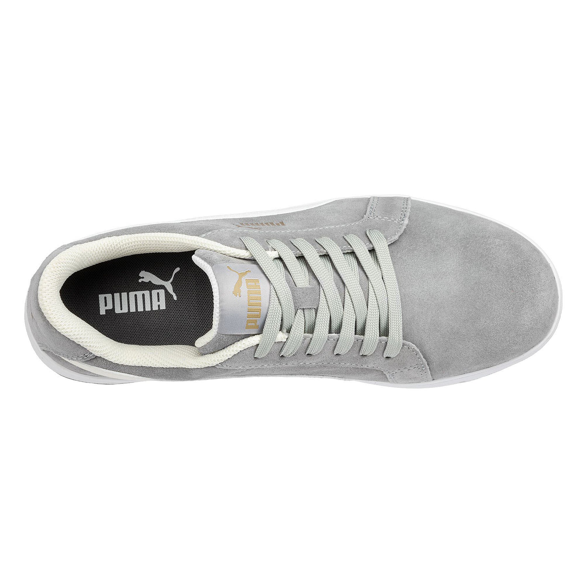 ESD-Sicherheitshalbschuh ICONIC SUEDE GREY LOW S1PL, Veloursleder, grau - PUMA Safety 640030800