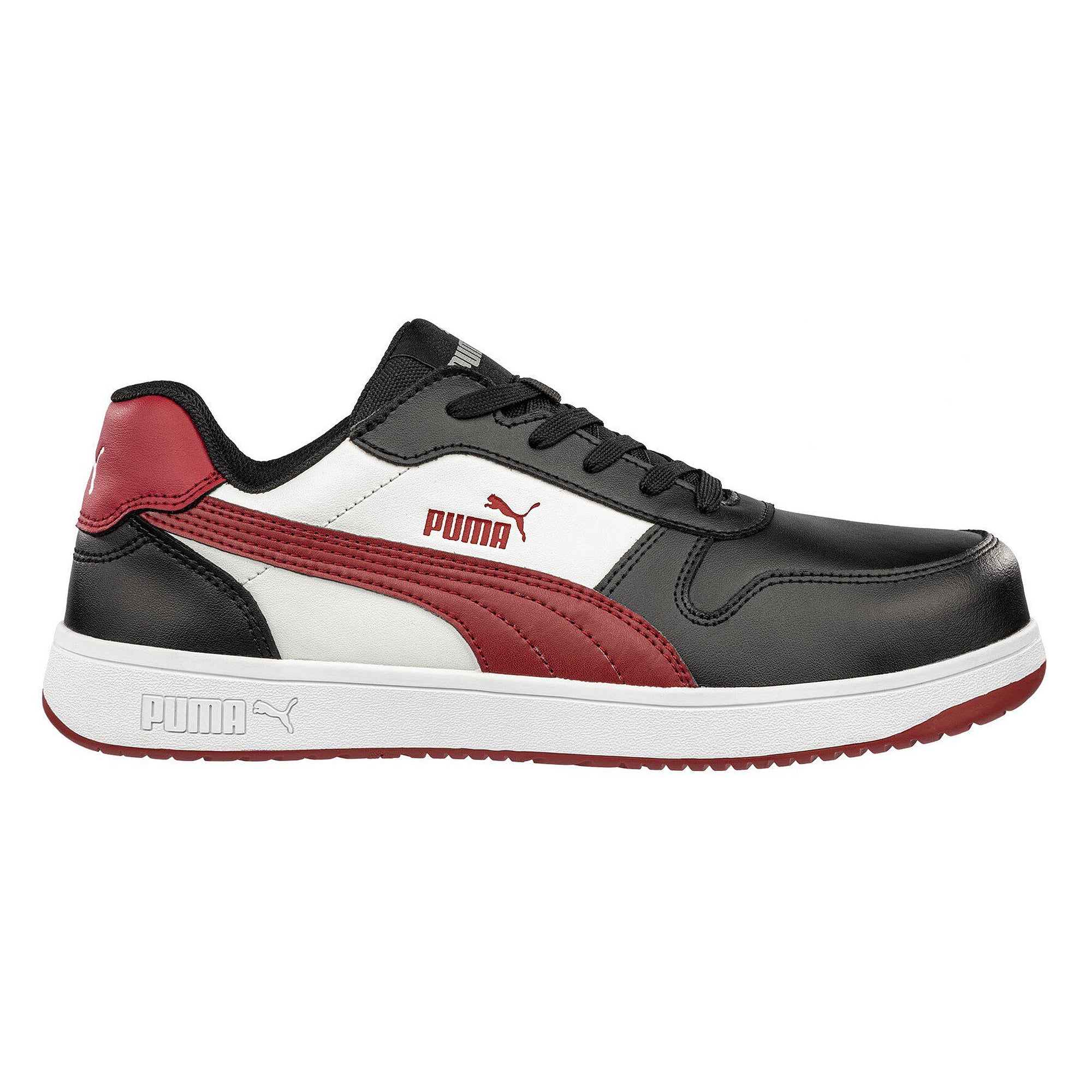 ESD-Sicherheitshalbschuh FRONTCOURT LOW S3L, Vollrindleder, schwarz - PUMA Safety 640200201