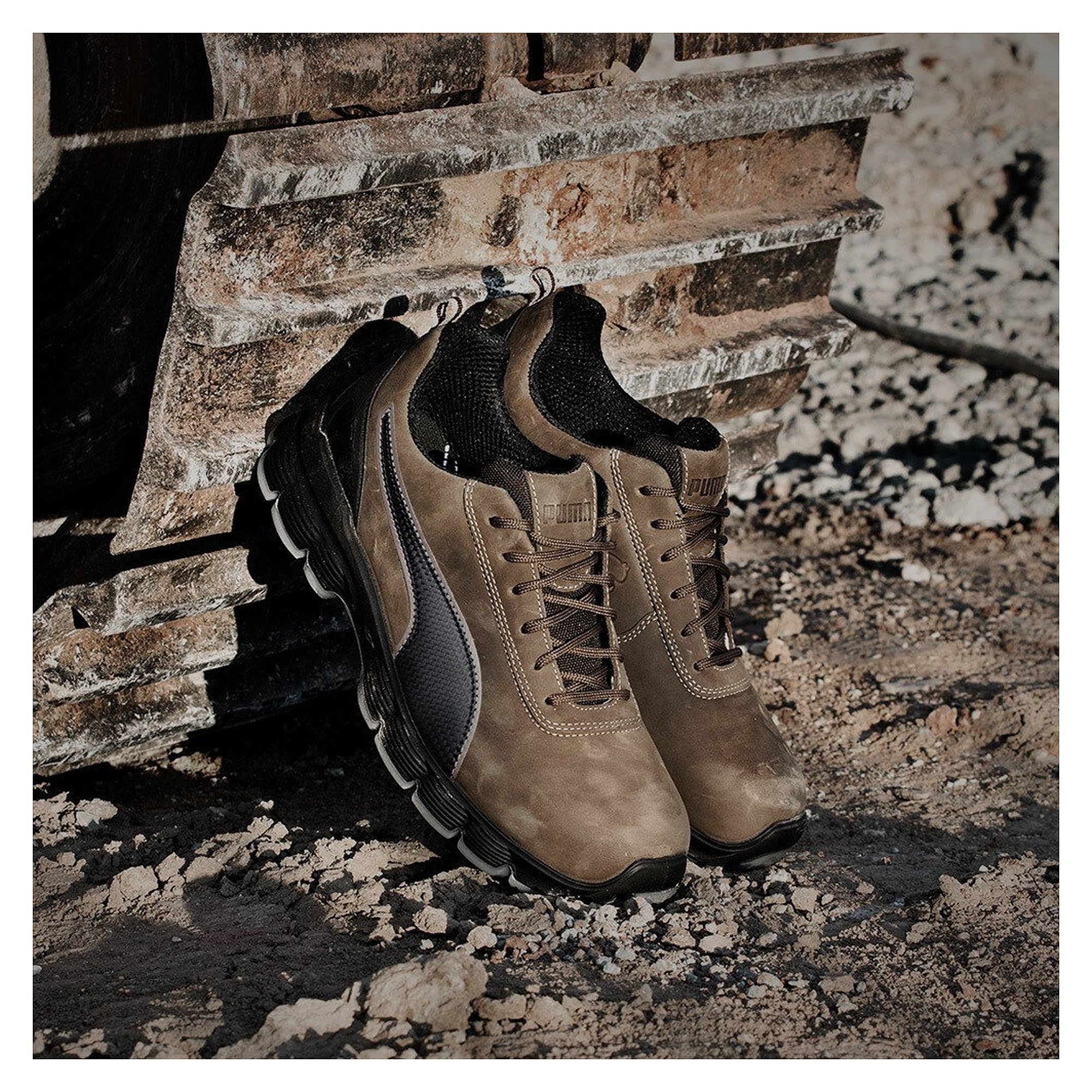 ESD safety shoe S3 CONDOR LOW, oiled nubuck leather, REBOUND cushioning, width 11, brown - PUMA Safety 640542204