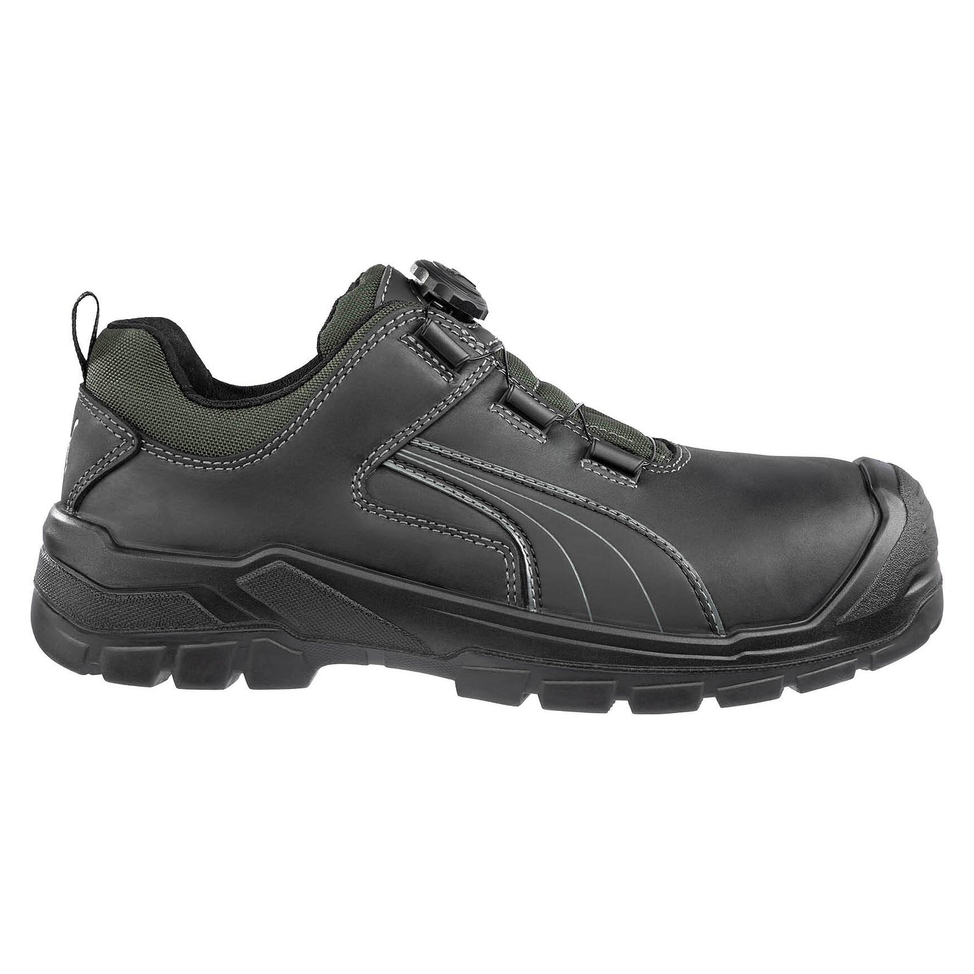 Sicherheitsschuh S3 CASCADES DISC LOW, metallfrei, Vollrindleder, Weite 11, schwarz - PUMA Safety 640721202