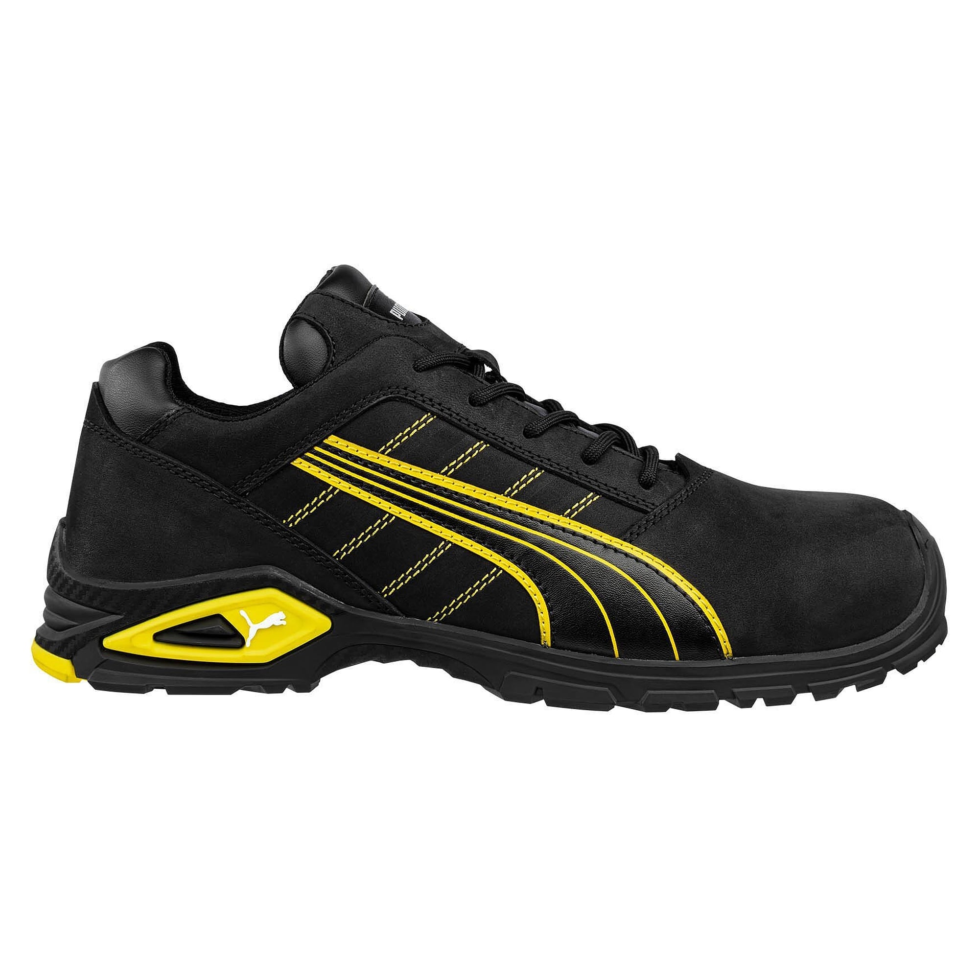 Sicherheitshalbschuh S3L AMSTERDAM LOW, Nubukleder, Aluminiumkappe, TPU-Sohle, schwarz - PUMA Safety 642710263