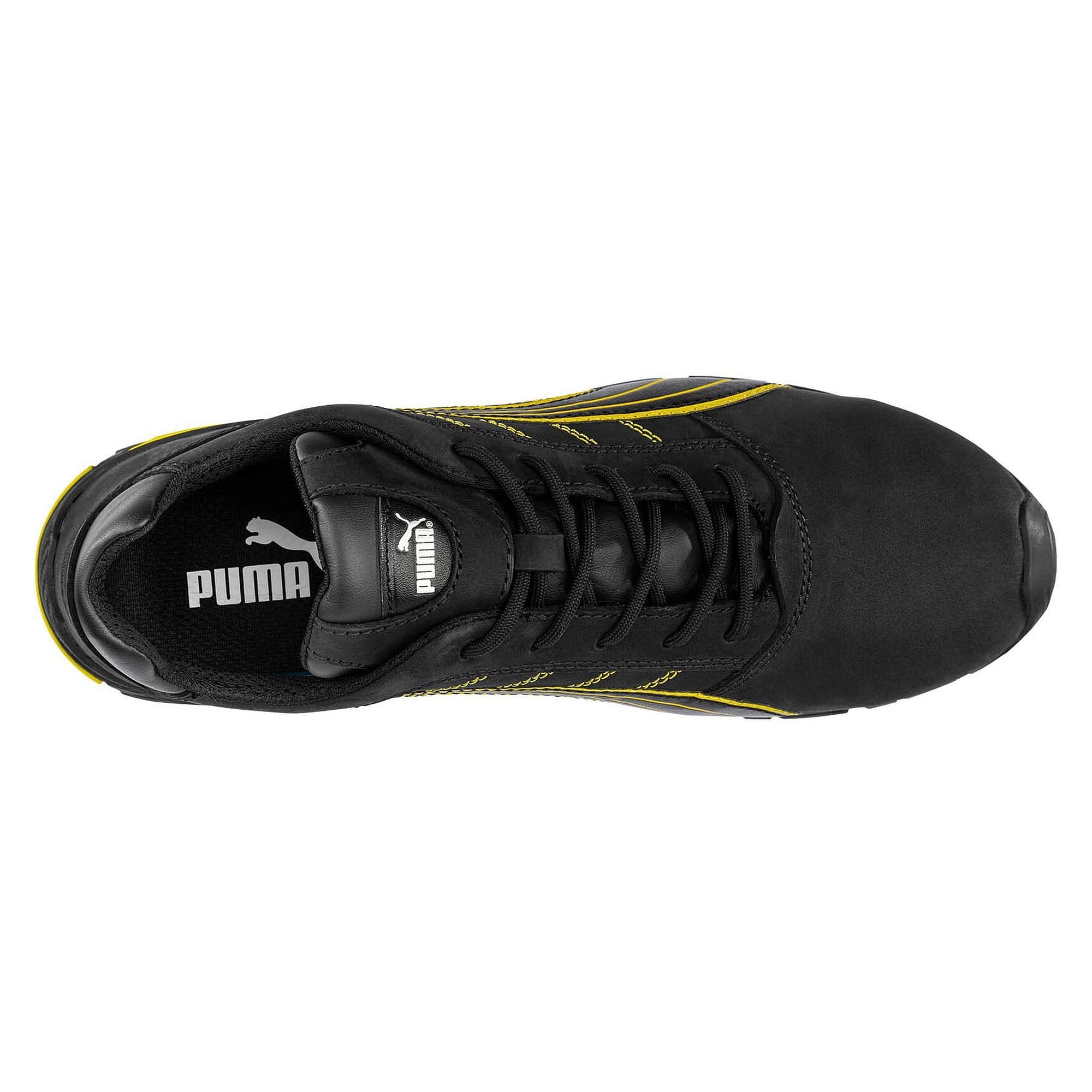 Chaussure de sécurité basse S3L AMSTERDAM LOW, cuir nubuck, embout alu, semelle TPU, noir - PUMA Safety 642710263