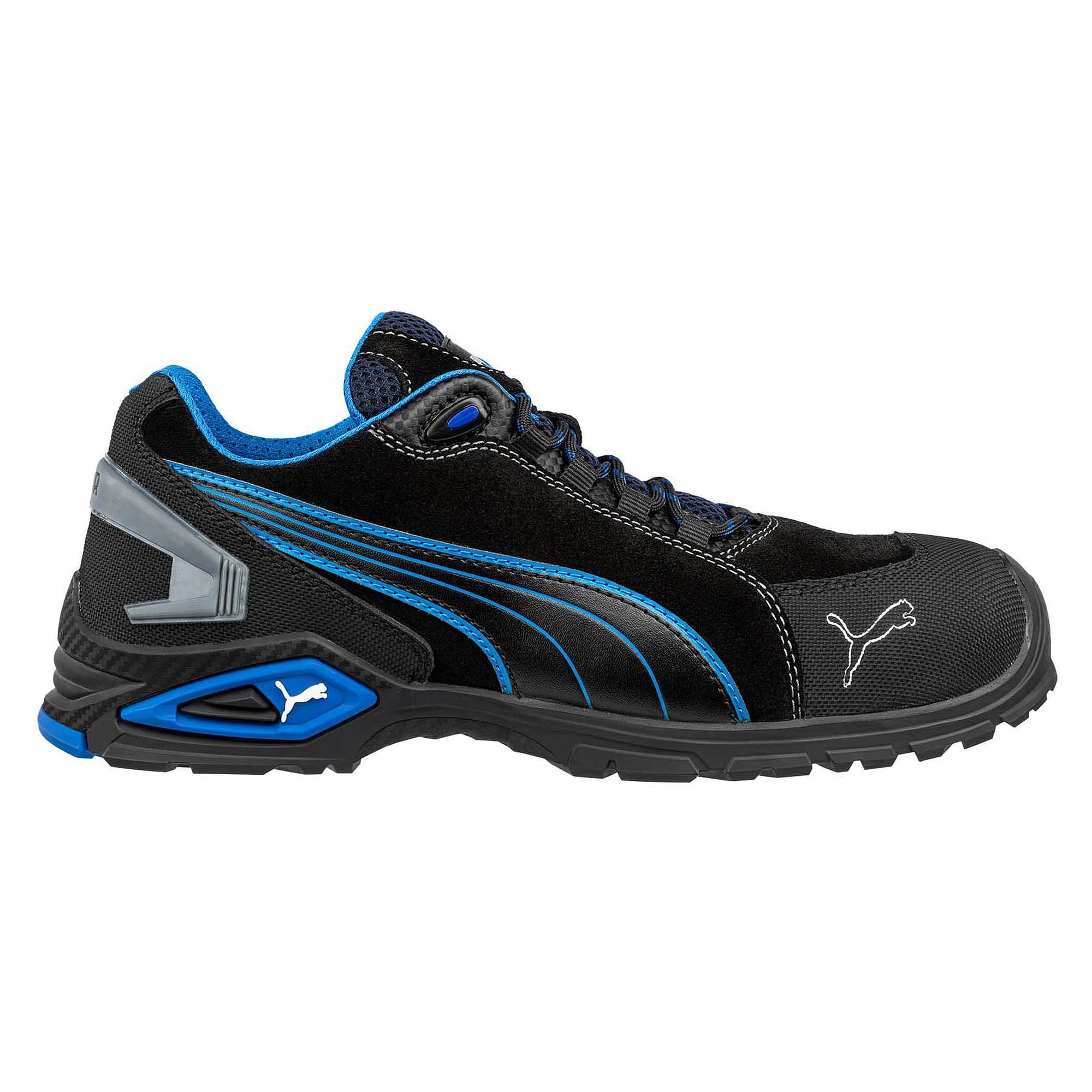 Sicherheitshalbschuh S3L RIO LOW, Veloursleder, Aluminiumkappe, TPU-Sohle, schwarz - PUMA Safety 642750256