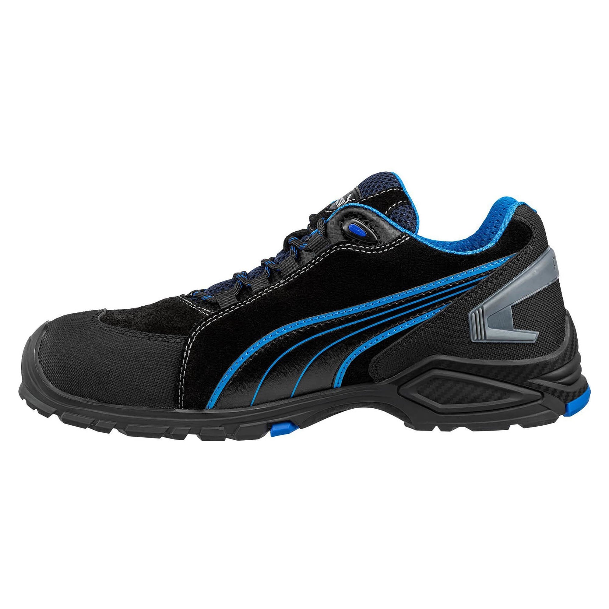 Chaussure de sécurité basse S3L RIO LOW, velours, embout alu, semelle TPU, noir - PUMA Safety 642750256
