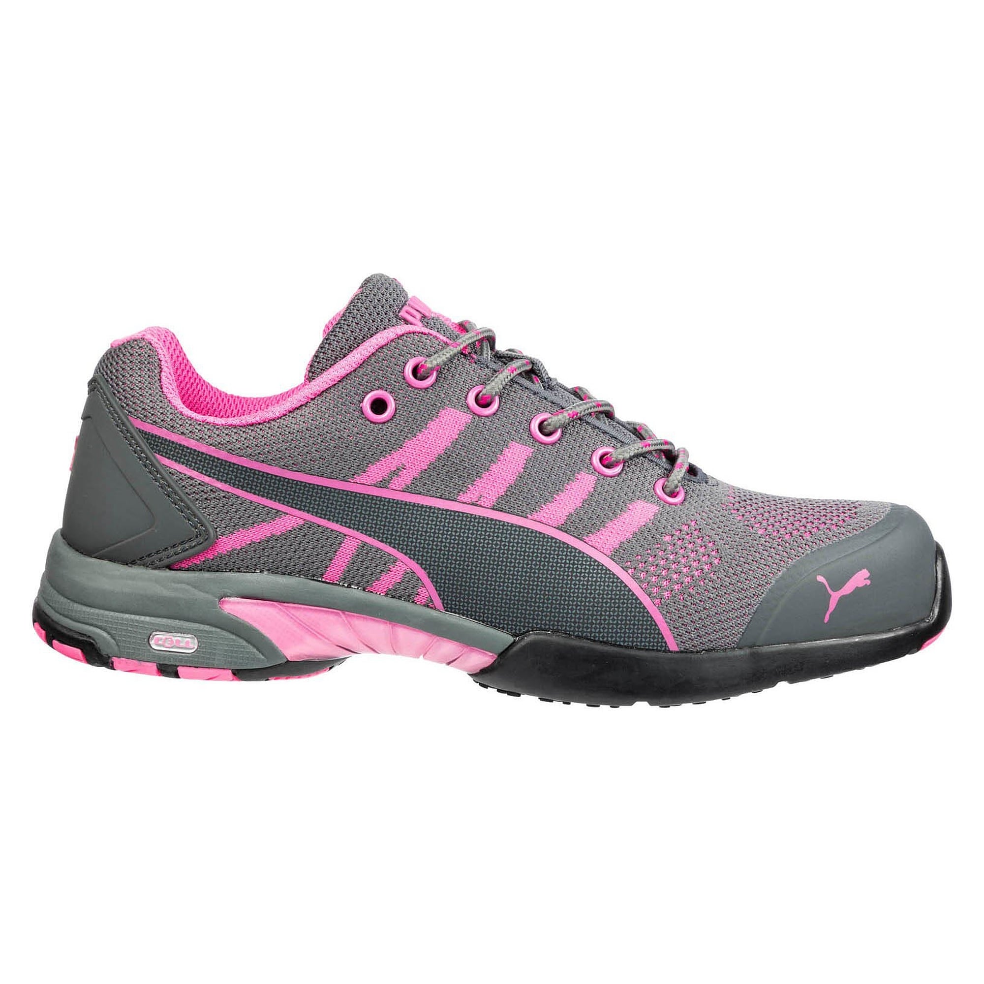 Damen-Sicherheitsschuh S1 CELERITY KNIT PINK WNS LOW, SAFETY KNIT, Stahlkappe, vegan, grau - PUMA Safety 642910804