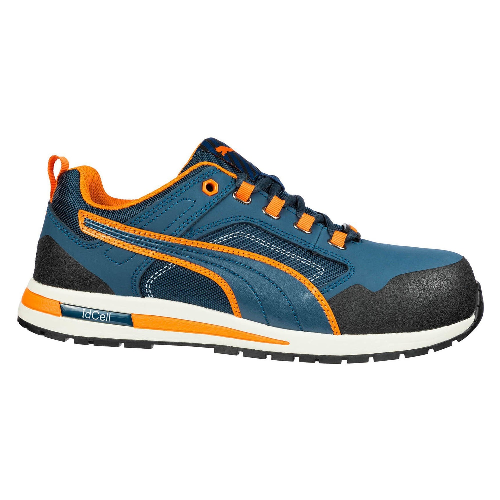 Sicherheitshalbschuh S3 CROSSTWIST LOW im Sneaker-Stil, metallfrei, Funktionsleder, blau - PUMA Safety 643100329