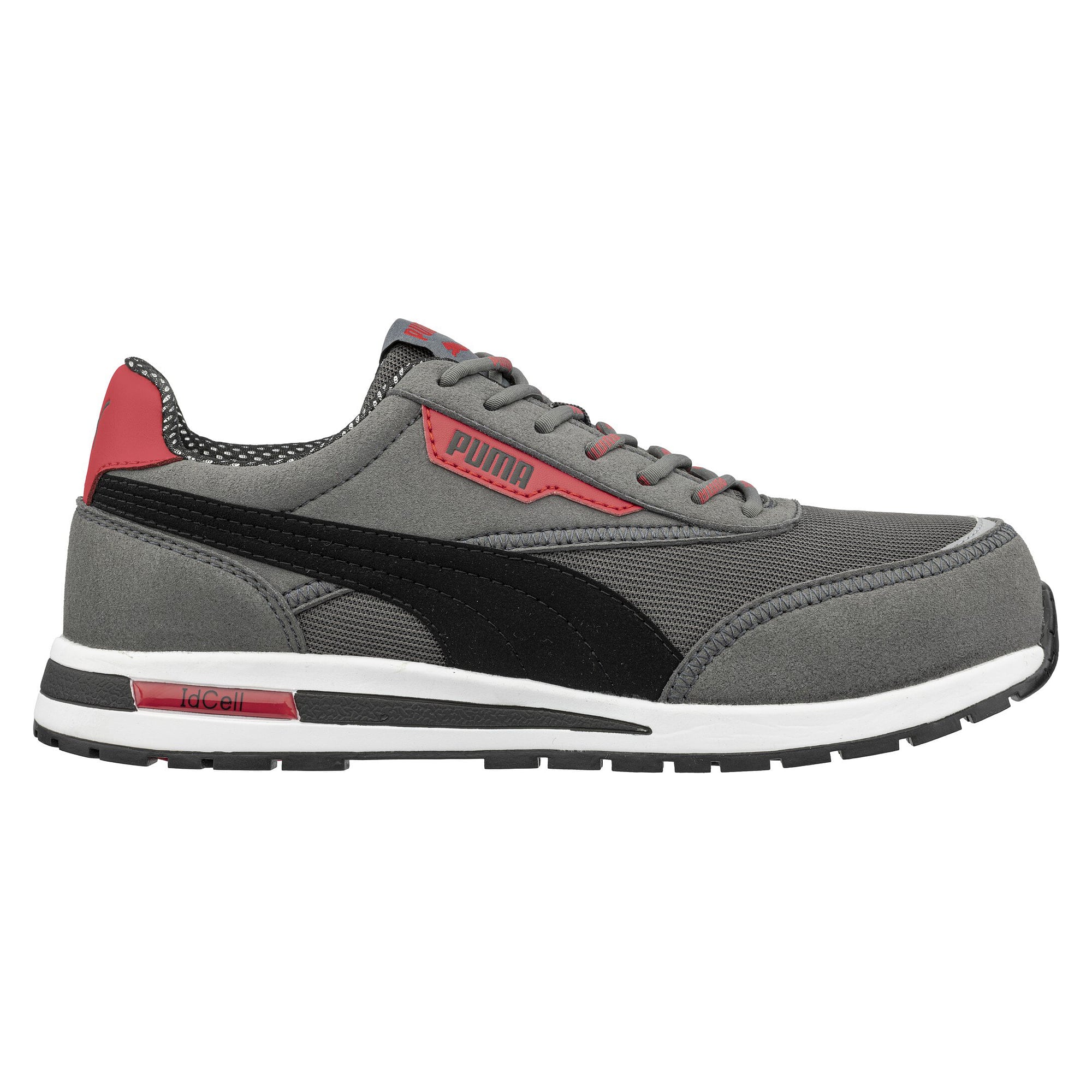 ESD-Sicherheitsschuh RIDER GREY LOW S1PS, Mesh und Mikrofaser, metallfrei, grau - PUMA Safety 643260800