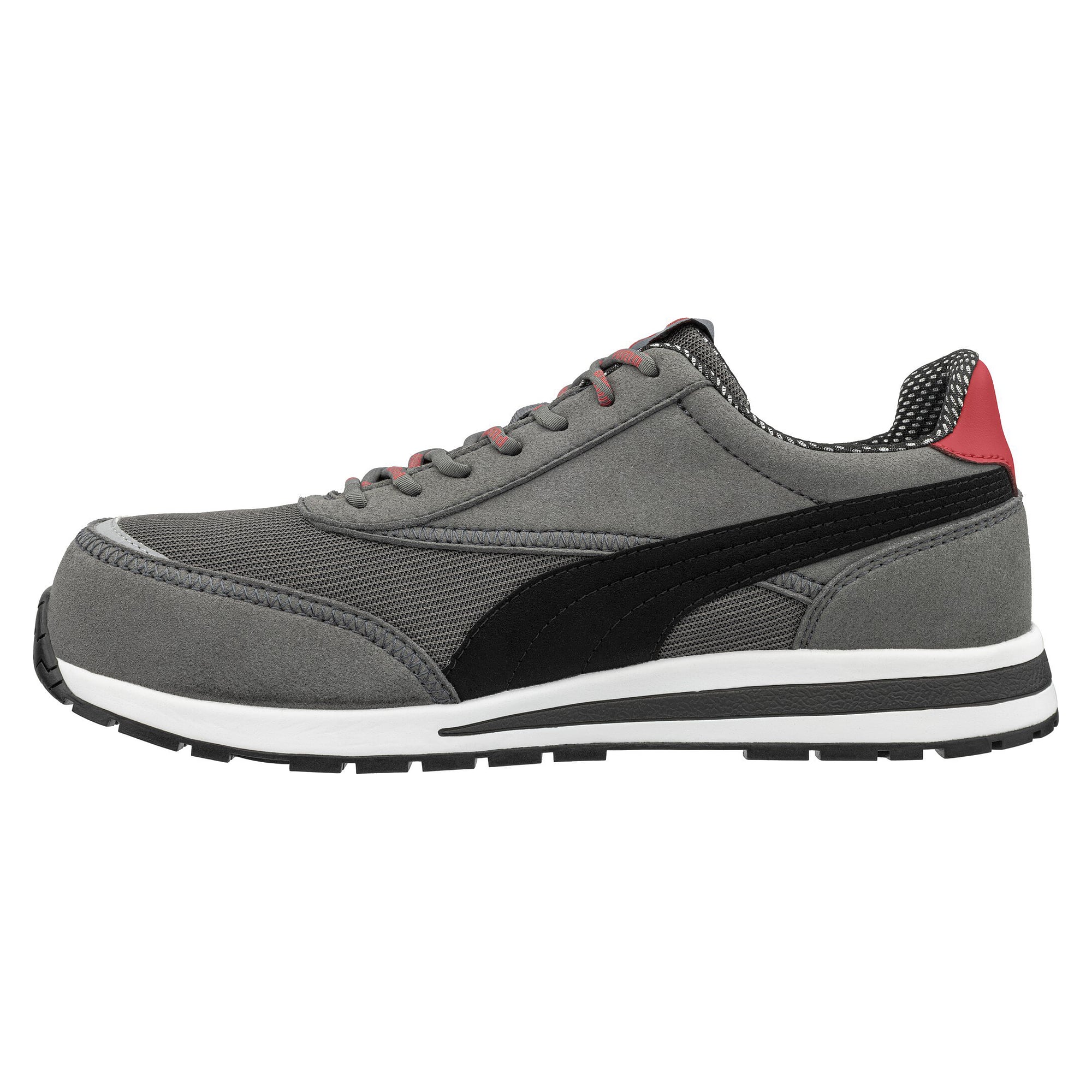 Chaussure de sécurité ESD RIDER GREY LOW S1PS, mesh et microfibre, sans métal - PUMA Safety 643260800