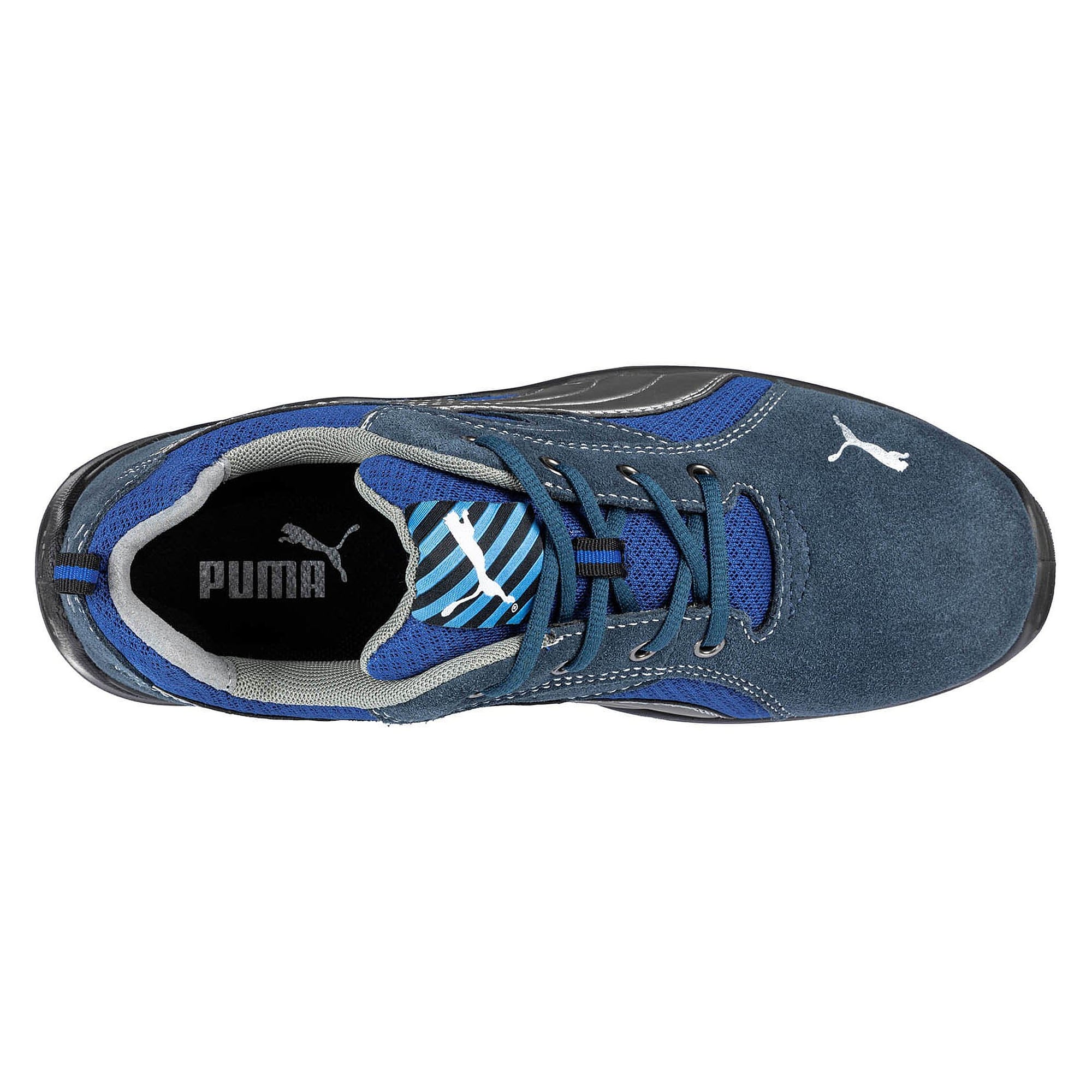 Chaussure de sécurité basse S1P SRC OMNI LOW, velours et textile, embout acier, bleu - PUMA Safety 643610334