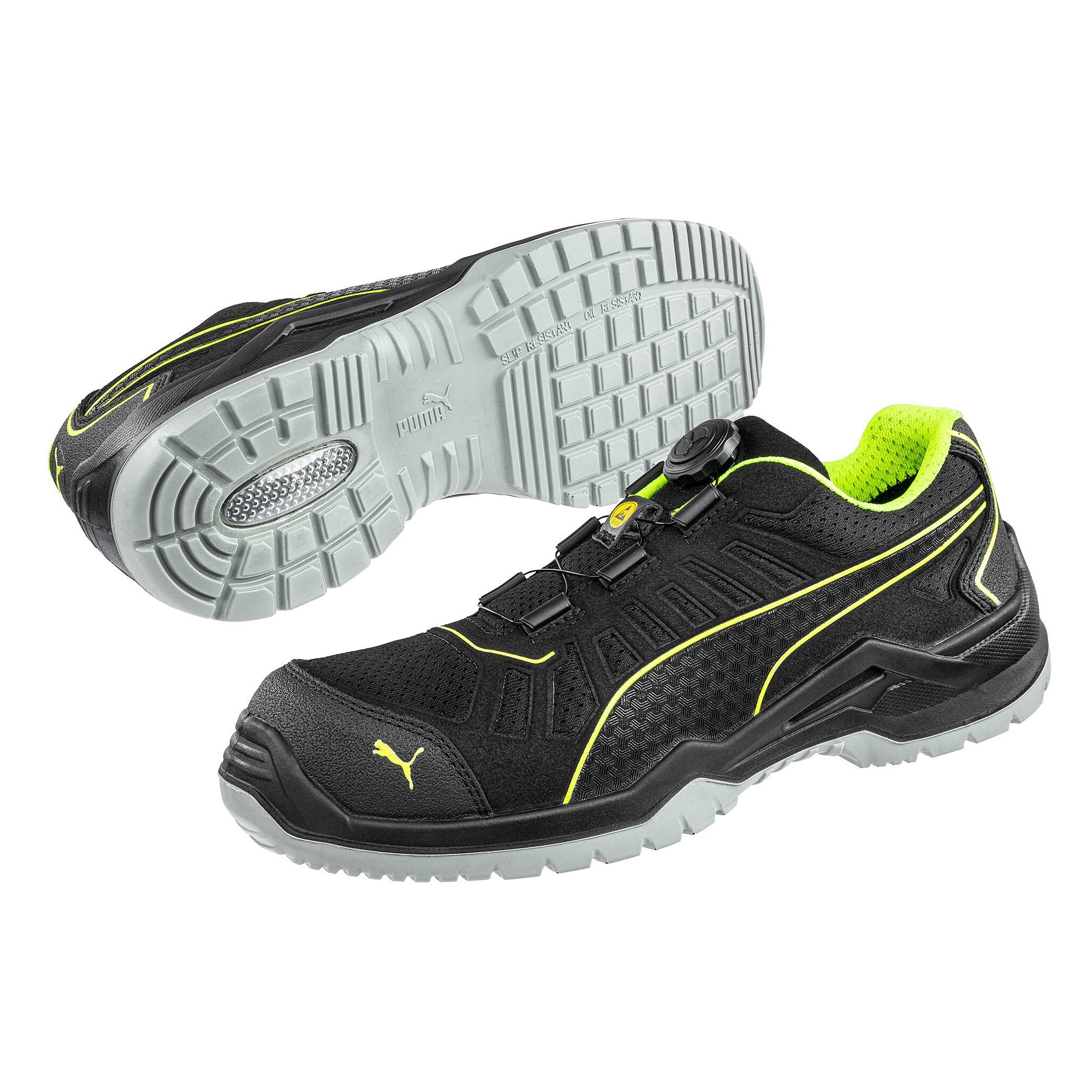 ESD-Sicherheitshalbschuh FUSE TC DISC LOW S1PS, metallfrei, schwarz - PUMA Safety 644211205