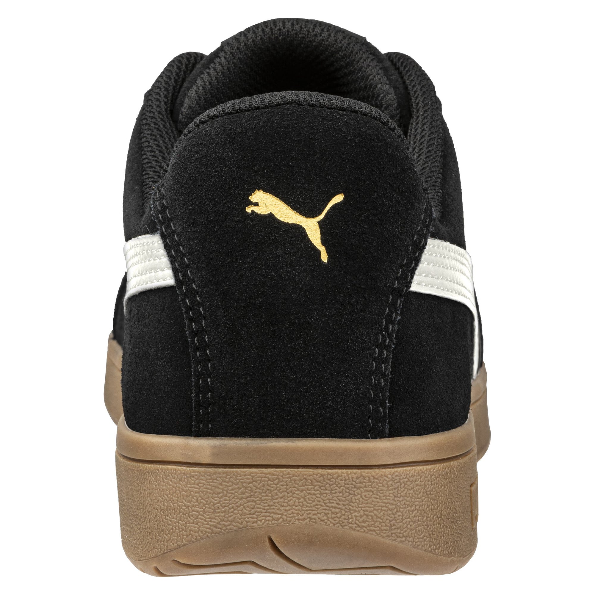 ESD safety low shoe ICONIC BLK/GUM LOW S1PL, suede leather, black - PUMA Safety 644400200