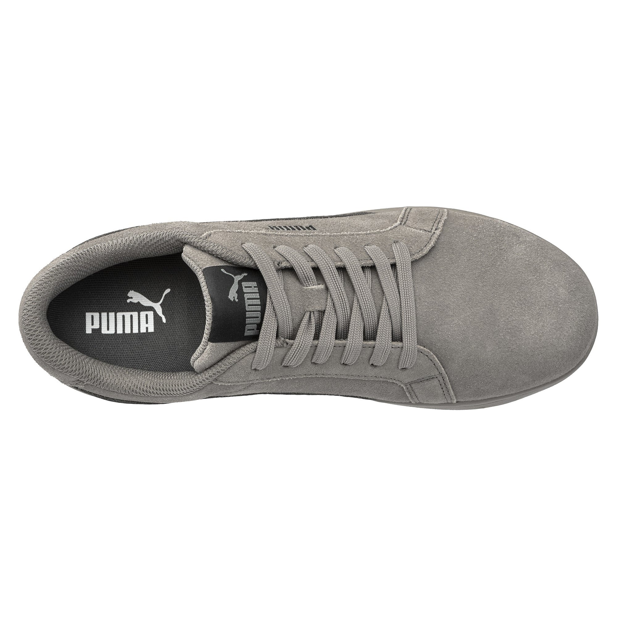 ESD safety low shoe ICONIC STONE LOW S1PL, suede leather, grey - PUMA Safety 644410801