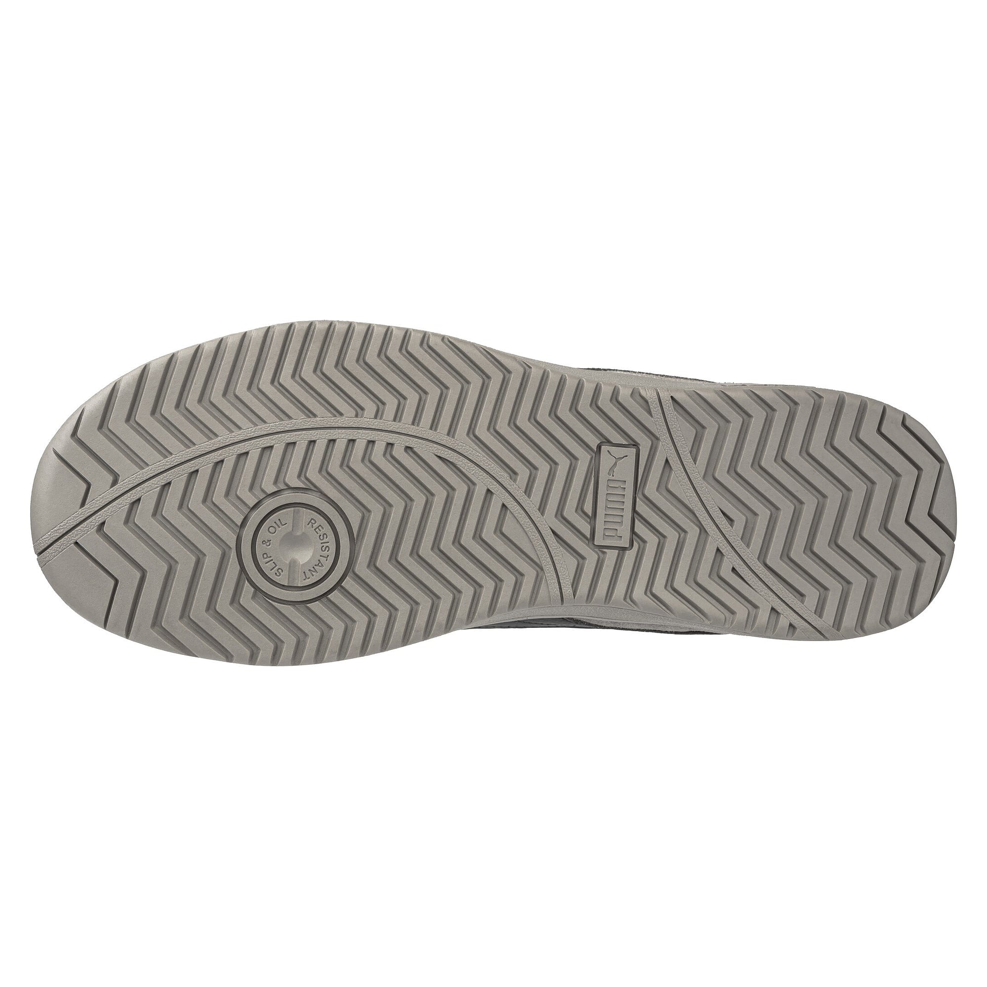 ESD safety low shoe ICONIC STONE LOW S1PL, suede leather, grey - PUMA Safety 644410801