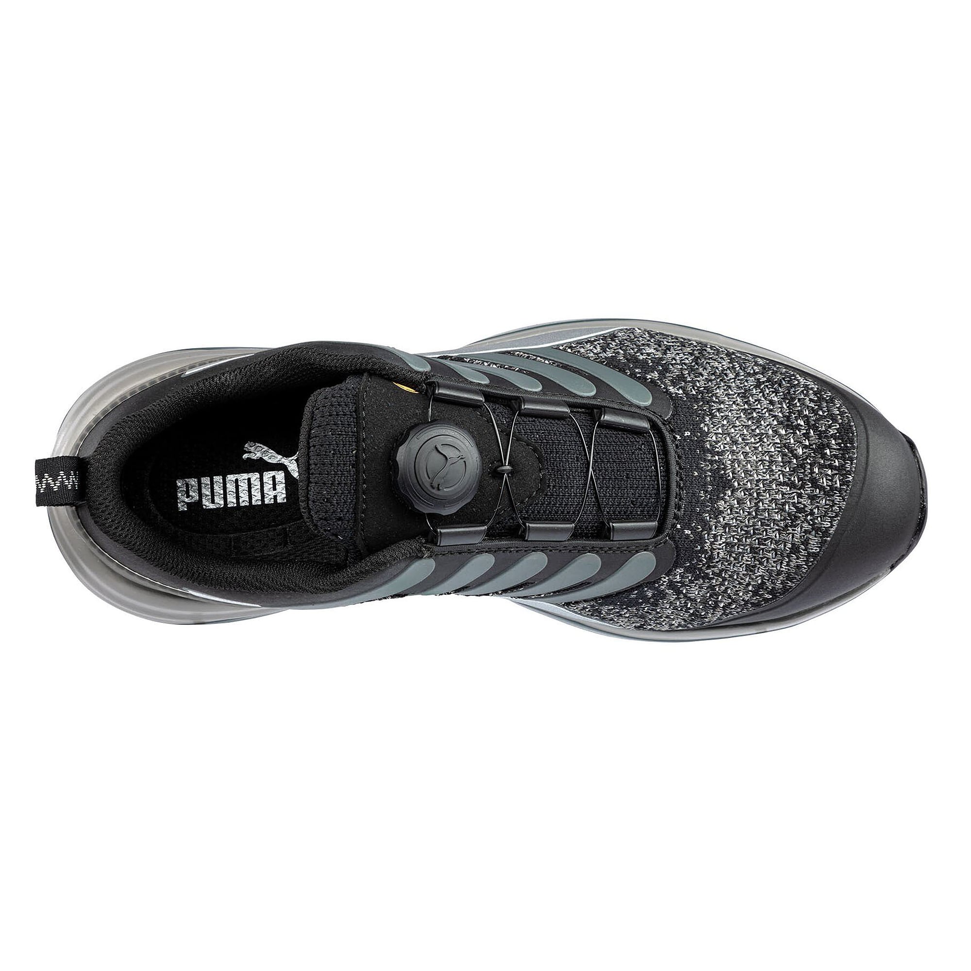 ESD-Sicherheitshalbschuh CHARGE BLACK DISC LOW S1P, SAFETY KNIT, schwarz - PUMA Safety 644541200