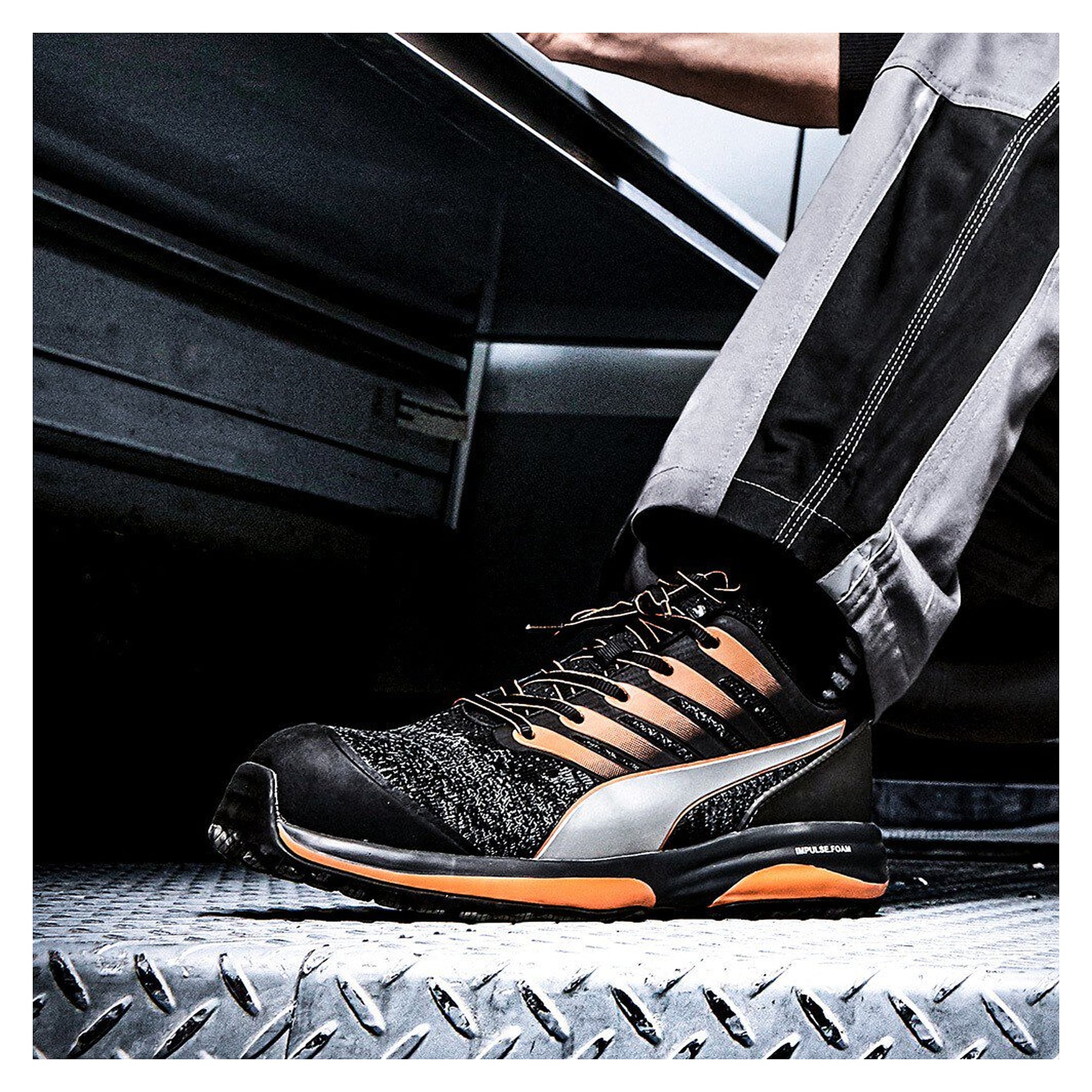 ESD-Sicherheitshalbschuh CHARGE LOW S1P, SAFETY KNIT, schwarz - PUMA Safety 644550294