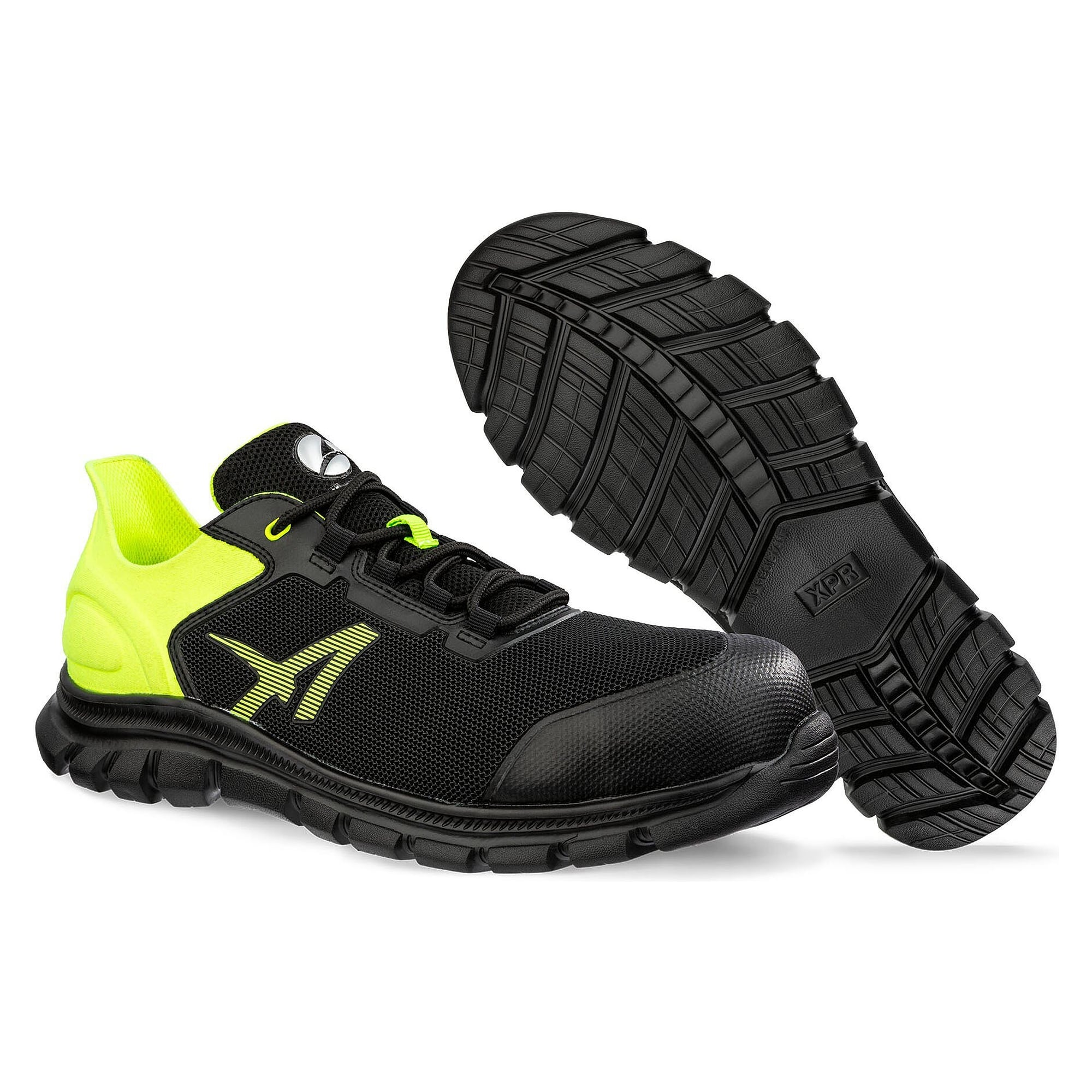 Chaussure de sécurité basse légère S1PS OCTANE YELLOW LOW, XPR.FOAM, sans métal, vegan, noir-citron vert - PUMA Safety 647200264