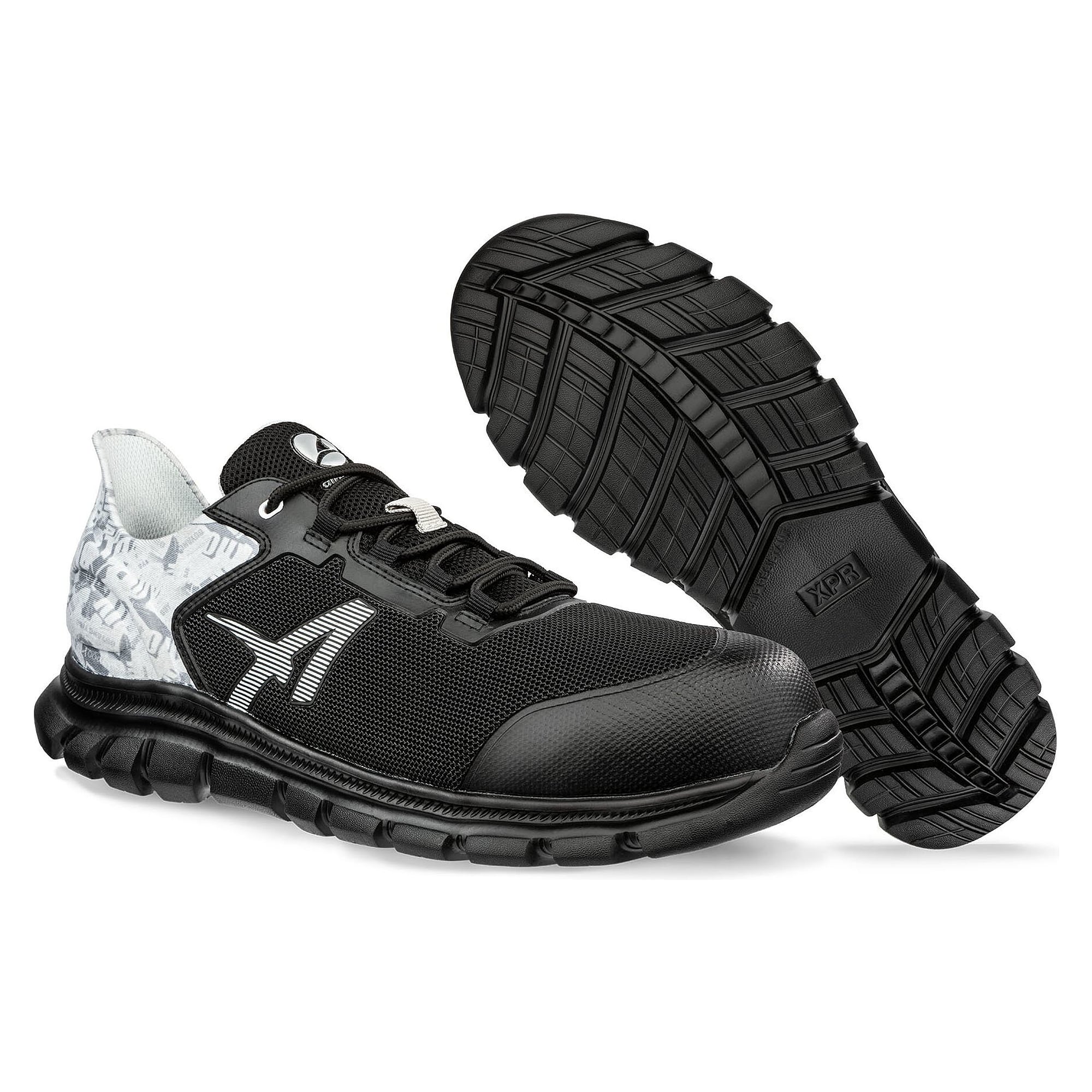 Leichter Sicherheitshalbschuh S1PS OCTANE GREY LOW, XPR.FOAM, metallfrei, vegan, schwarz-grau - PUMA Safety 647210202