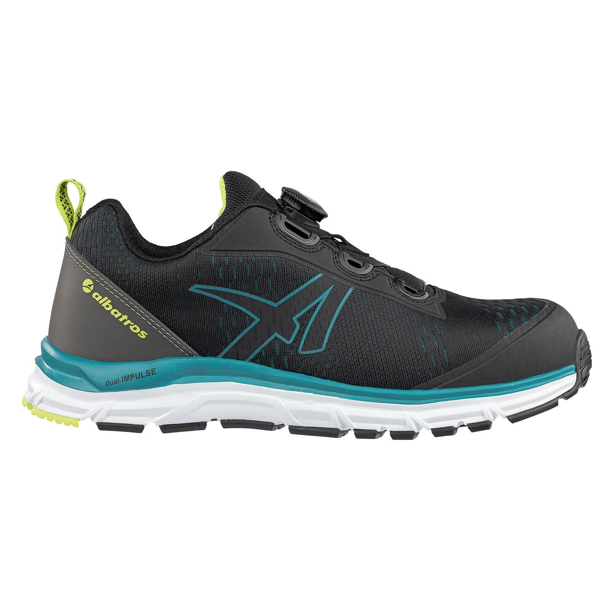 Chaussure de sécurité basse ESD S1P AER55 IMPULSE BLACK QL LOW, SAFETY KNIT, IMPULSE.FOAM, noir - PUMA Safety 647502241