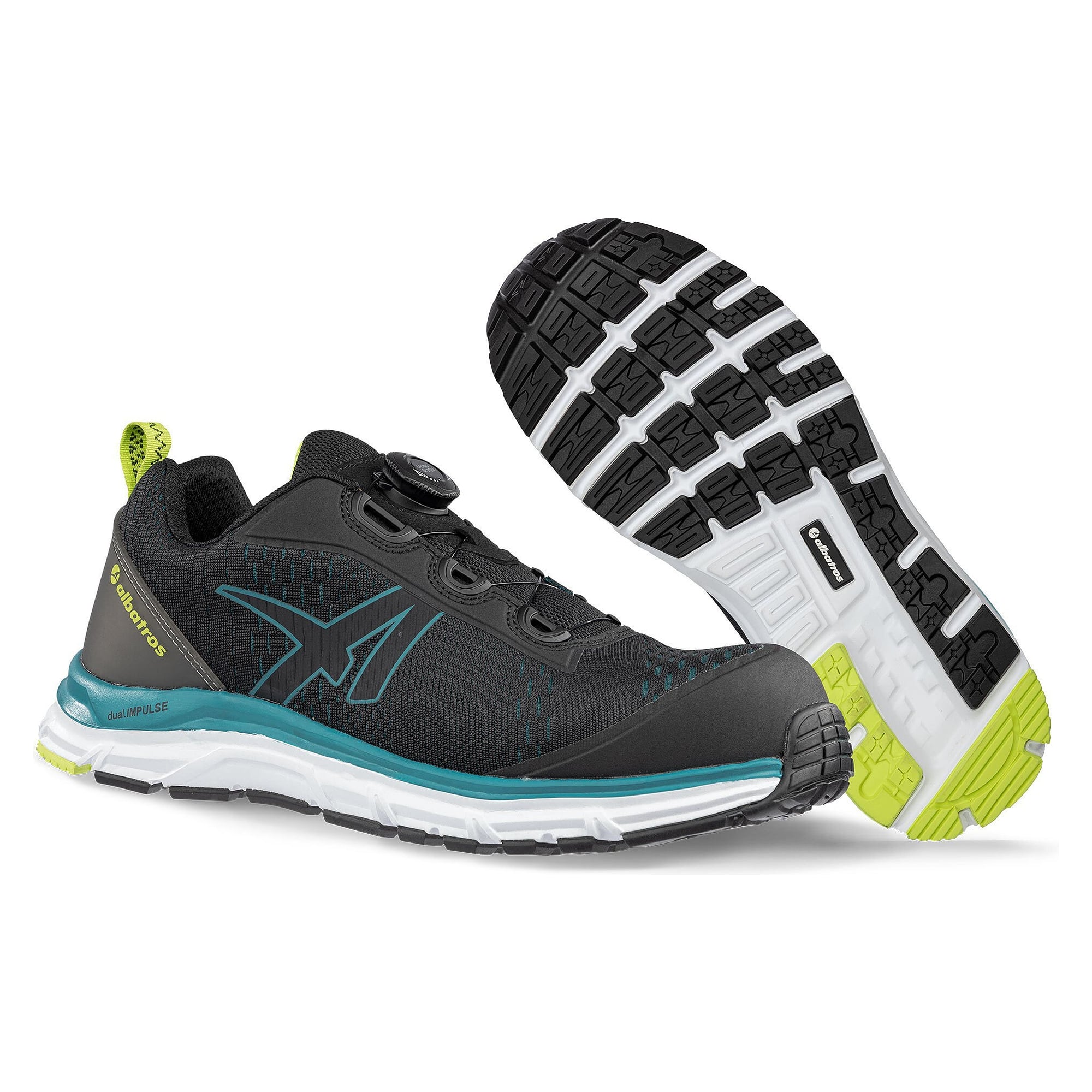 ESD-Sicherheitshalbschuh S1P AER55 IMPULSE BLACK QL LOW, SAFETY KNIT, IMPULSE.FOAM, schwarz - PUMA Safety 647502241