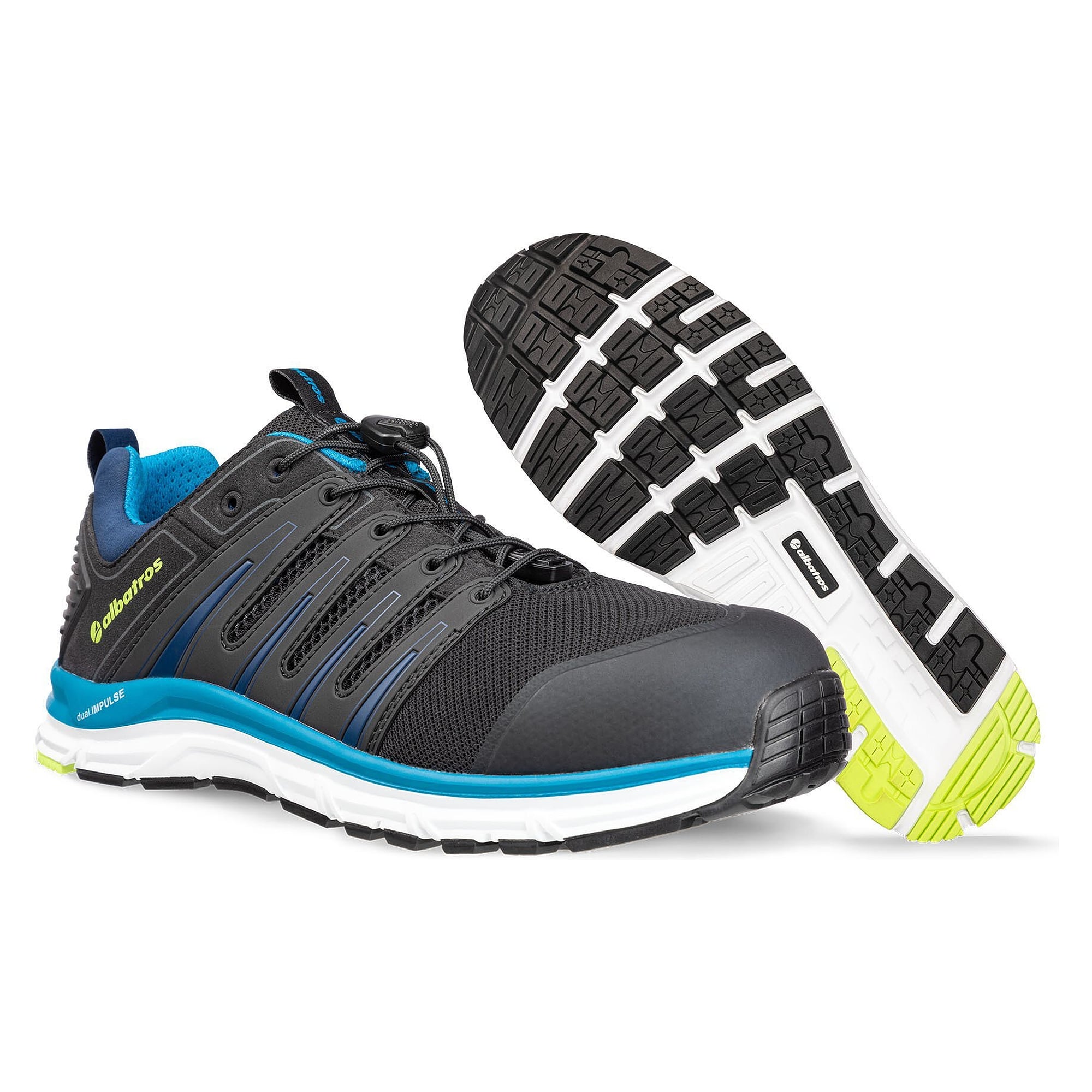 ESD-Sicherheitshalbschuh S1P BREEZE IMPULSE LOW, Sandwich-Mesh, IMPULSE.FOAM, schwarz - PUMA Safety 647520241