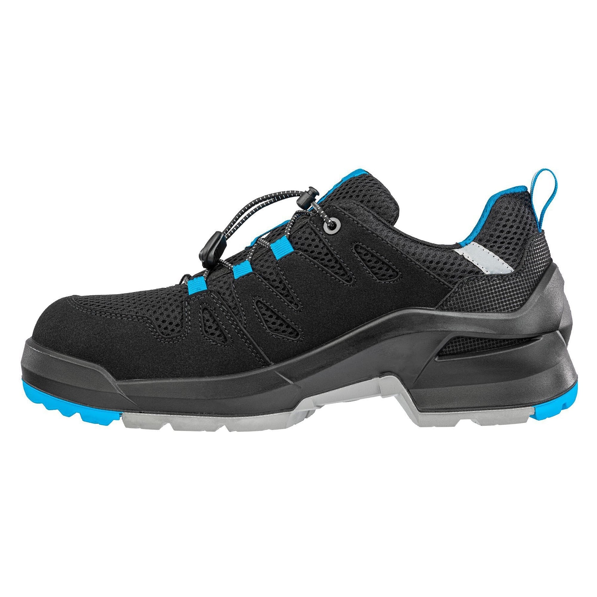 Chaussure de sécurité basse ESD S1PL FASTPACK BLACK/BLUE LOW, vegan, sans métal, noir - PUMA Safety 648040241