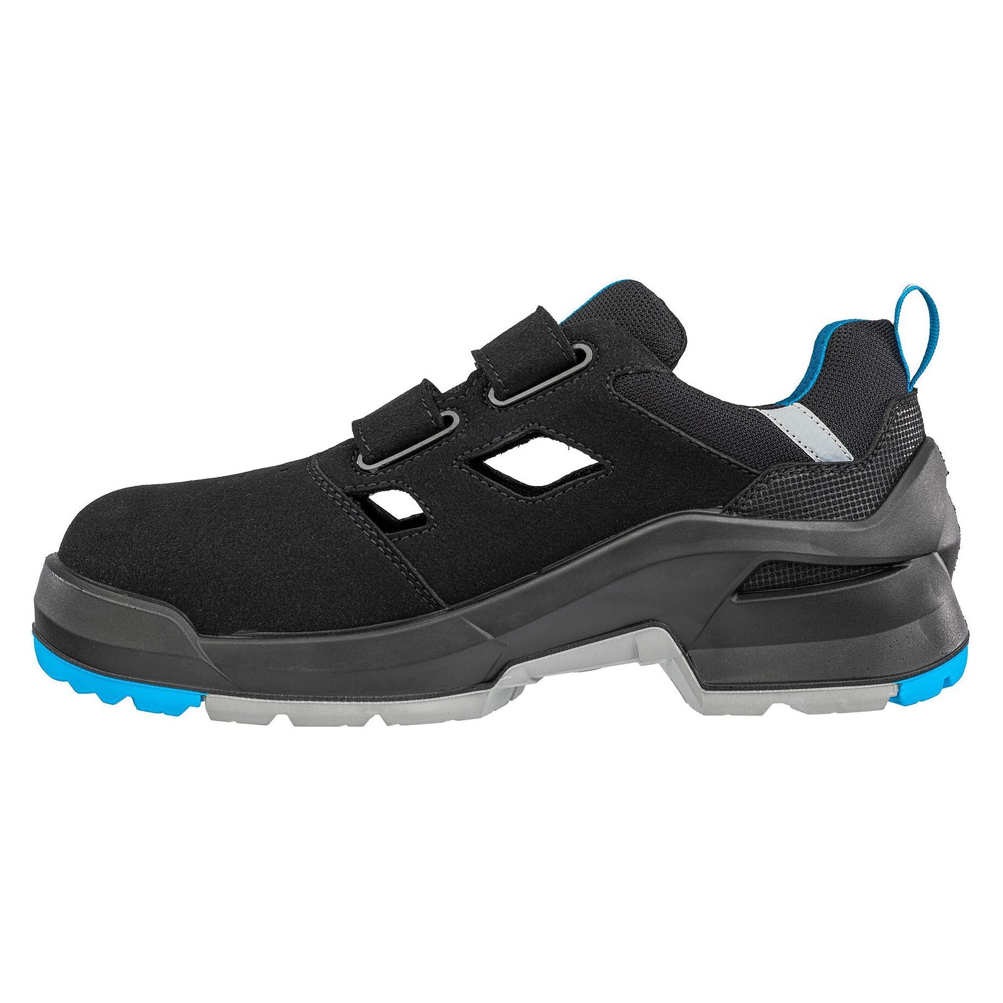 Sandale de sécurité ESD S1 FORGE AIR BLACK/BLUE LOW, vegan, sans métal, noir - PUMA Safety 648060241