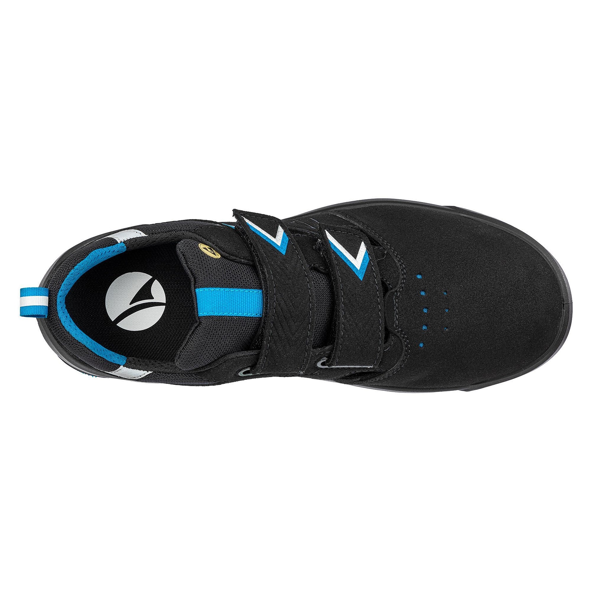 Sandale de sécurité ESD S1 FORGE AIR BLACK/BLUE LOW, vegan, sans métal, noir - PUMA Safety 648060241