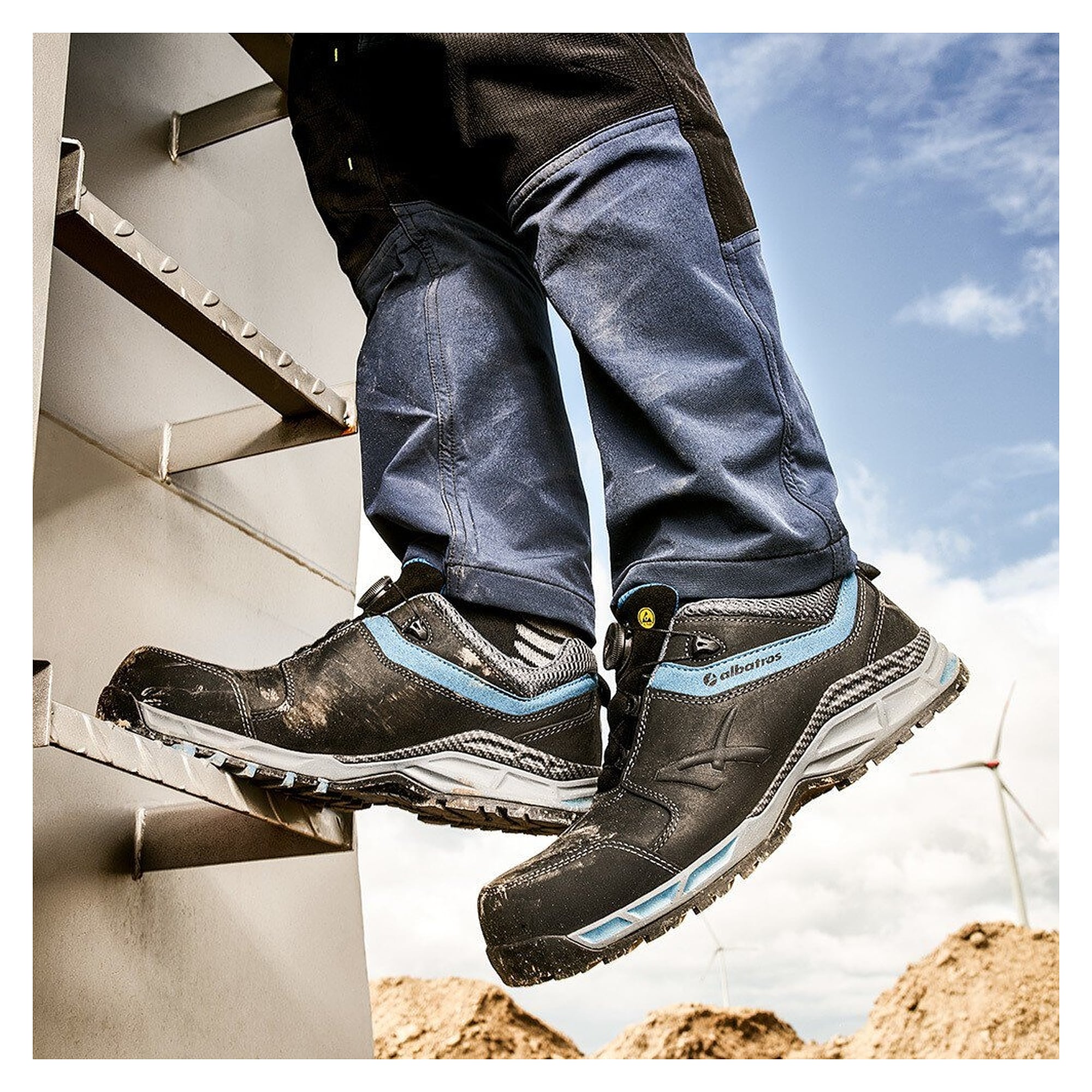 ESD-Sicherheitshalbschuh S3 TOFANE QL CTX LOW, Vollrindleder, QUICK LOCK, schwarz - PUMA Safety 648510256