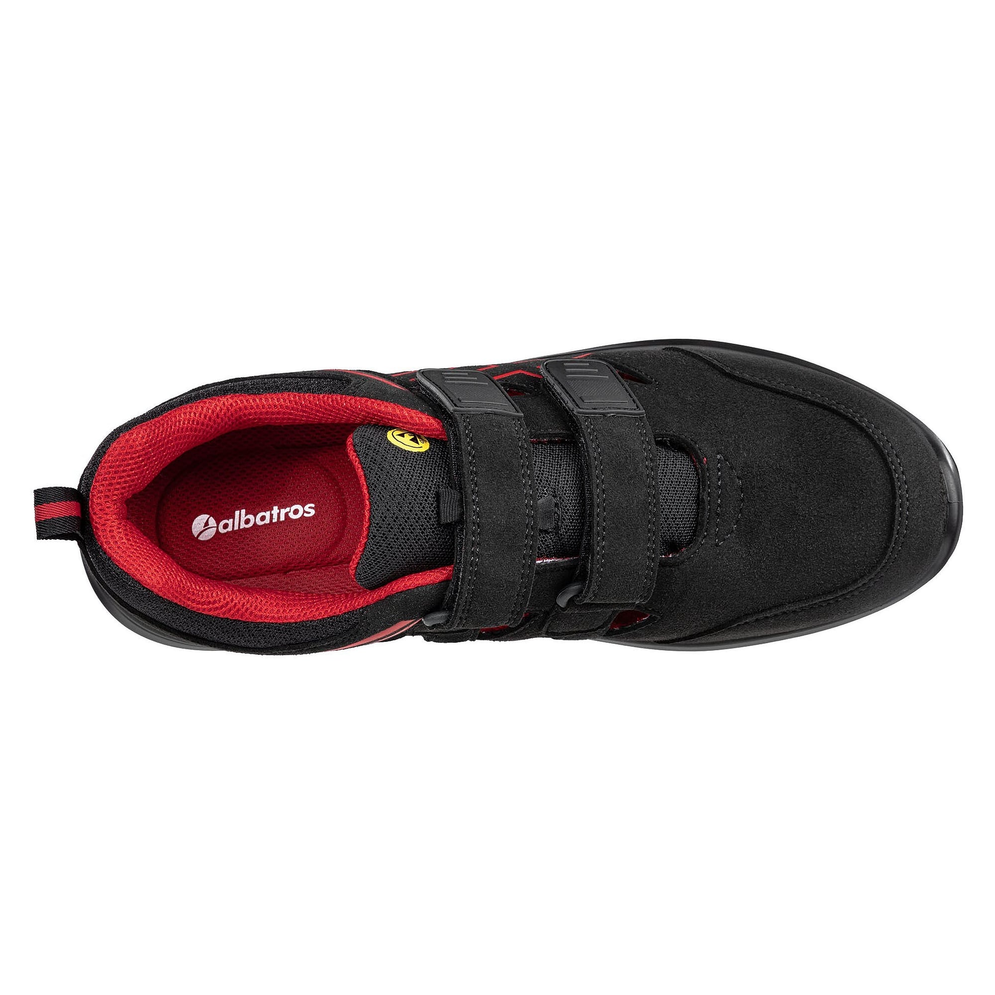 ESD-Sicherheitsschuh S1 CLIFTON AIR LOW, Klettverschluss, metallfrei, Mikrofaser/Mesh, schwarz - PUMA Safety 648780200