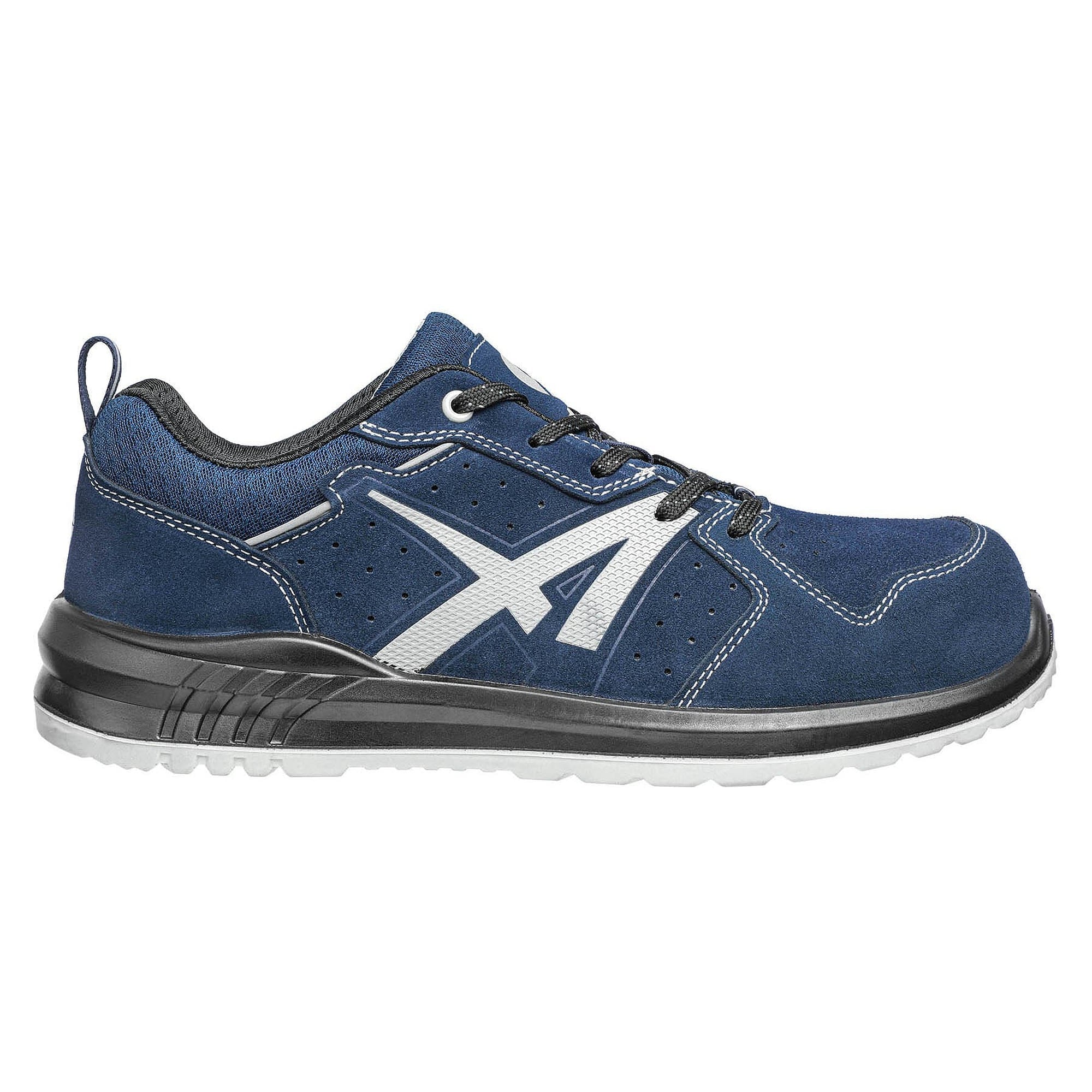 Chaussure de sécurité basse ESD S1P TWISTER LOW, cuir velours, sans métal, embout fibre de verre, bleu - PUMA Safety 648800300