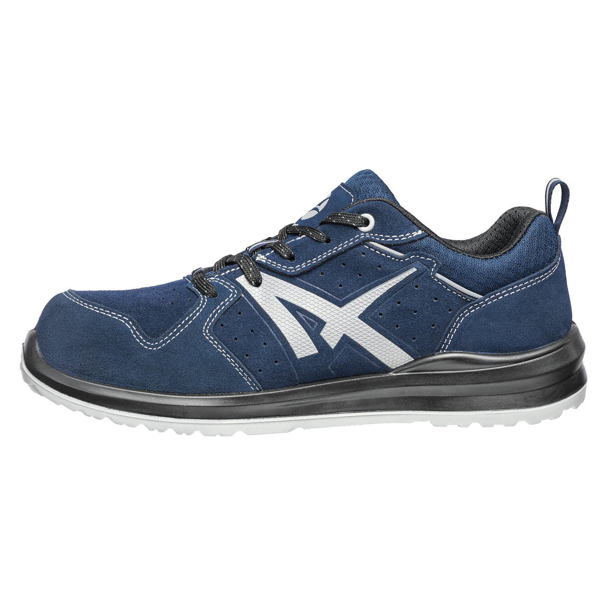 Chaussure de sécurité basse ESD S1P TWISTER LOW, cuir velours, sans métal, embout fibre de verre, bleu - PUMA Safety 648800300