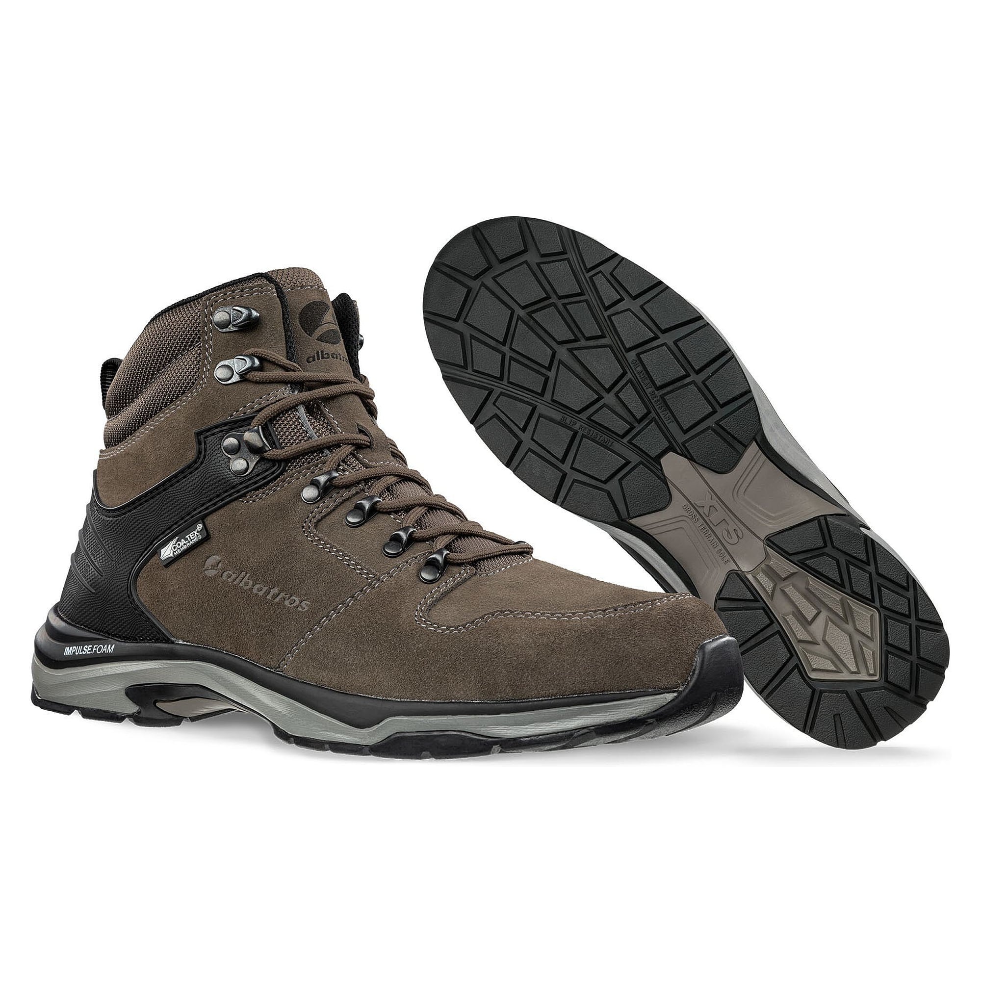 Berufsstiefel O2 TRENTO CTX MID, Veloursleder, COA.TEX, grau - PUMA Safety 677700440