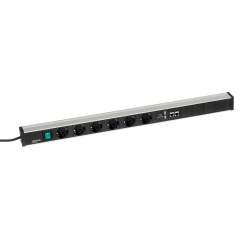 Treston TPR9-003. Treston Power rail 836, 6 sockets + switch + 2xUSB + 2xCAT6A