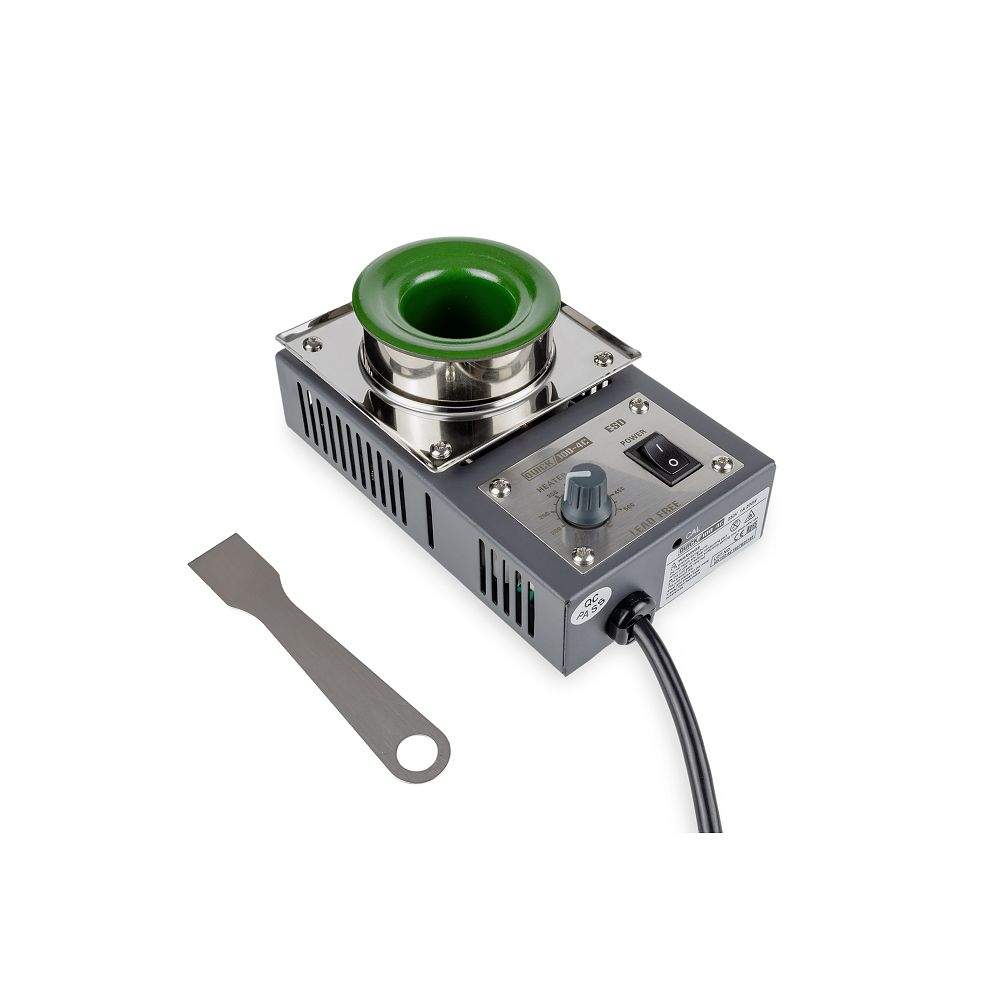 Quick 100-4C. Löttiegel rund, Ø36mm, 40mm tief, 150°-500°C, 200W