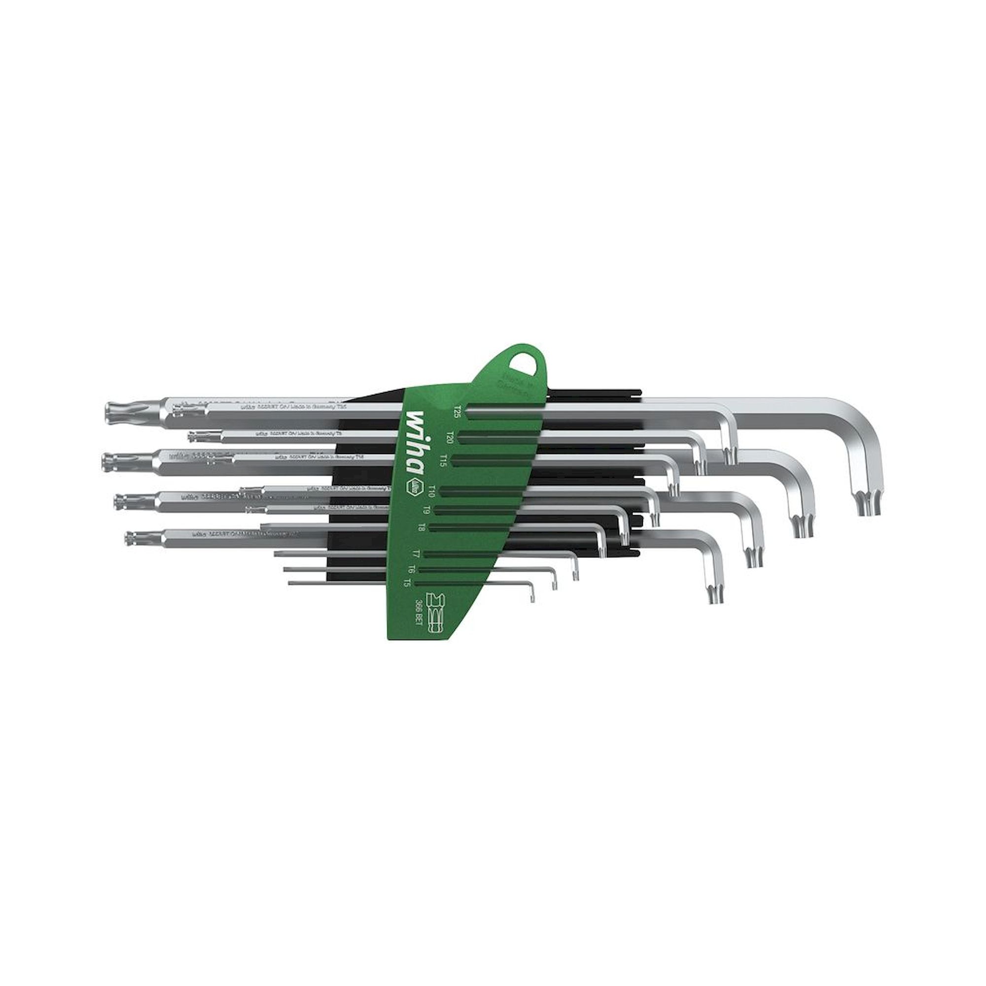 Wiha Stiftschlüssel Set im ProStar Halter Stubby Torx-Kugelkopf 14-tlg. Titansilber (40979)